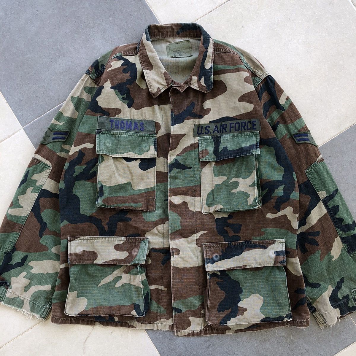Vintage Vintage Army Combat Camouflage Jacket Size US S / EU 44-46 / 1 - 4 Thumbnail