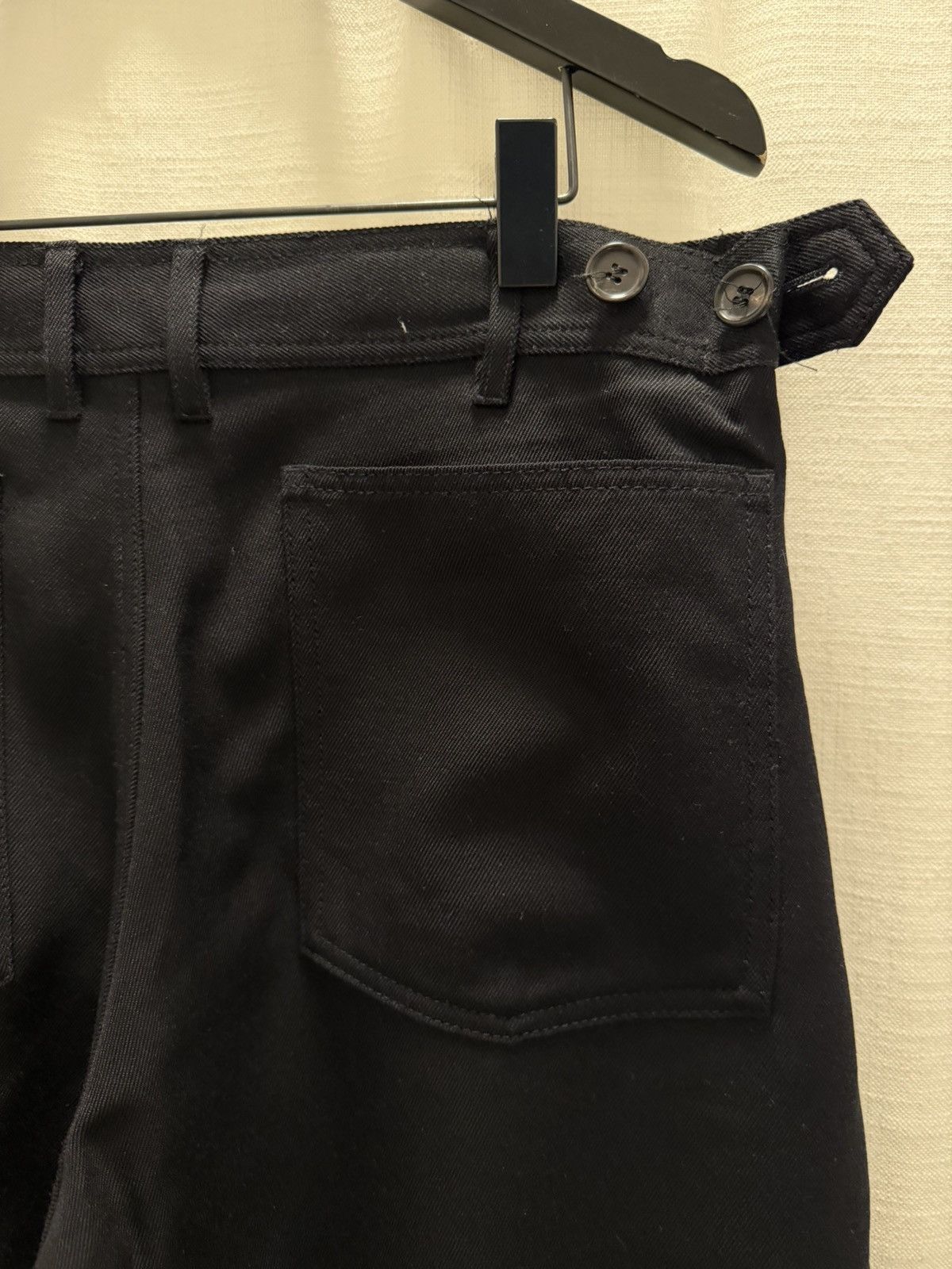 Comme des Garcons SHIRT Comme Des Garcons Shirt - Black Wide Wool Trousers - Size S Size US 30 / EU 46 - 4 Thumbnail
