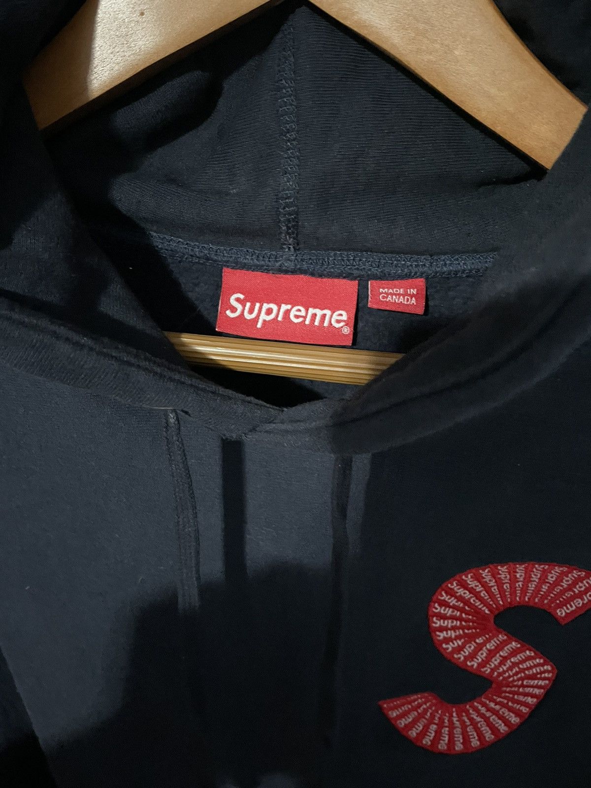Supreme Supreme S Logo (Box Logo) Hoodie F/W 20 Navy Size Medium Size US M / EU 48-50 / 2 - 2 Thumbnail