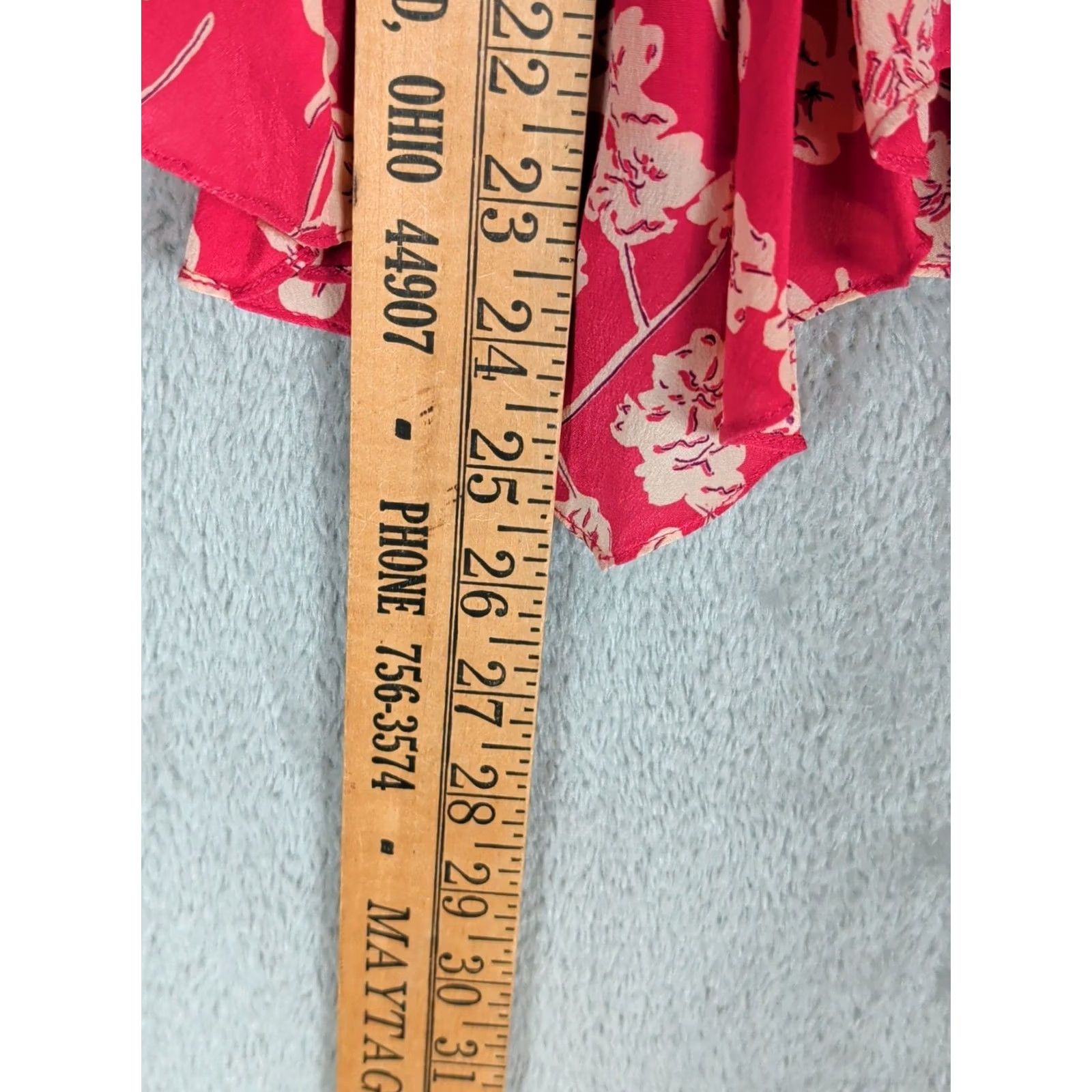 Nicole Farhi Nicole Farhi Silk Skirt Women's Size 2 Pink Floral Fairy A-Line Knee Length Chiffon Zip Summer Spring Size 26" / US 2 / IT 38 - 7 Thumbnail