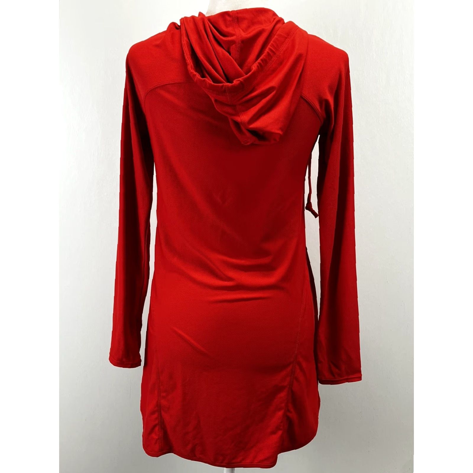 Athleta Athleta Hoodie Shirt Dress - Women - Size S - Orange Lightweight Tennis GUC Size S / US 4 / IT 40 - 3 Thumbnail