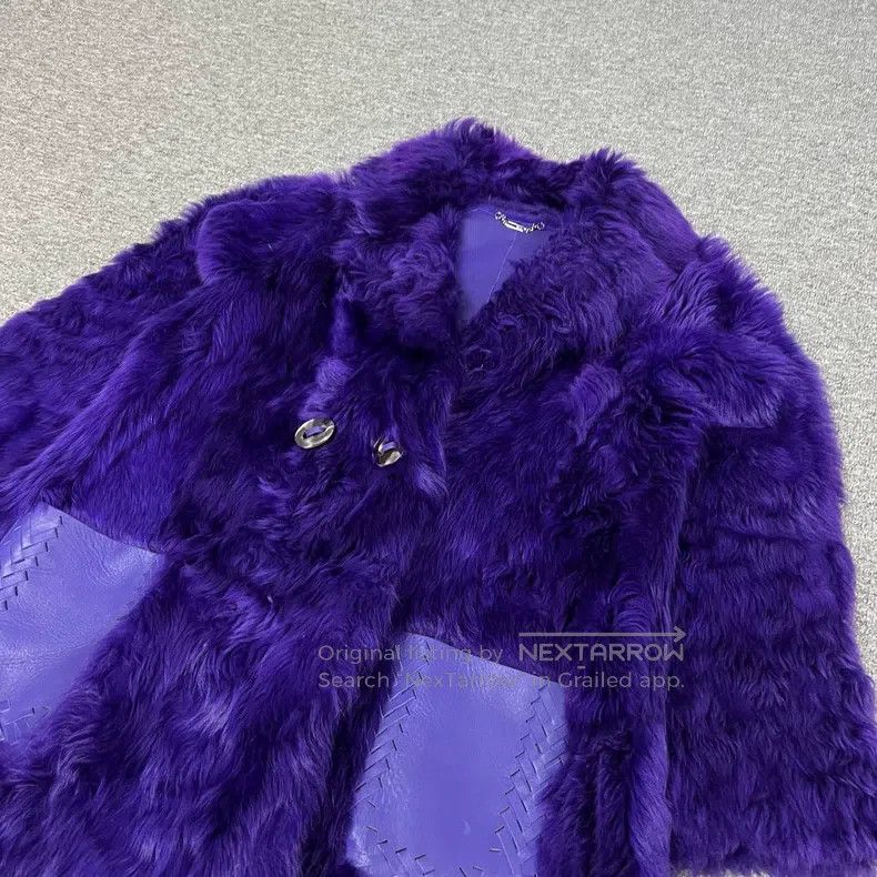 Fendi Fendi Purple fur coat, fur and leather integrated Size XS / US 0-2 / IT 36-38 - 3 Thumbnail