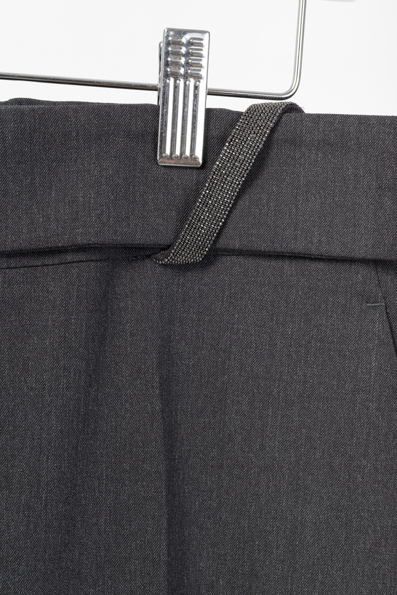 Brunello Cucinelli Brunello Cucinelli SS/21 Wool-Blend Monili-Bead Trousers Size 32" / US 10 / IT 46 - 6 Thumbnail
