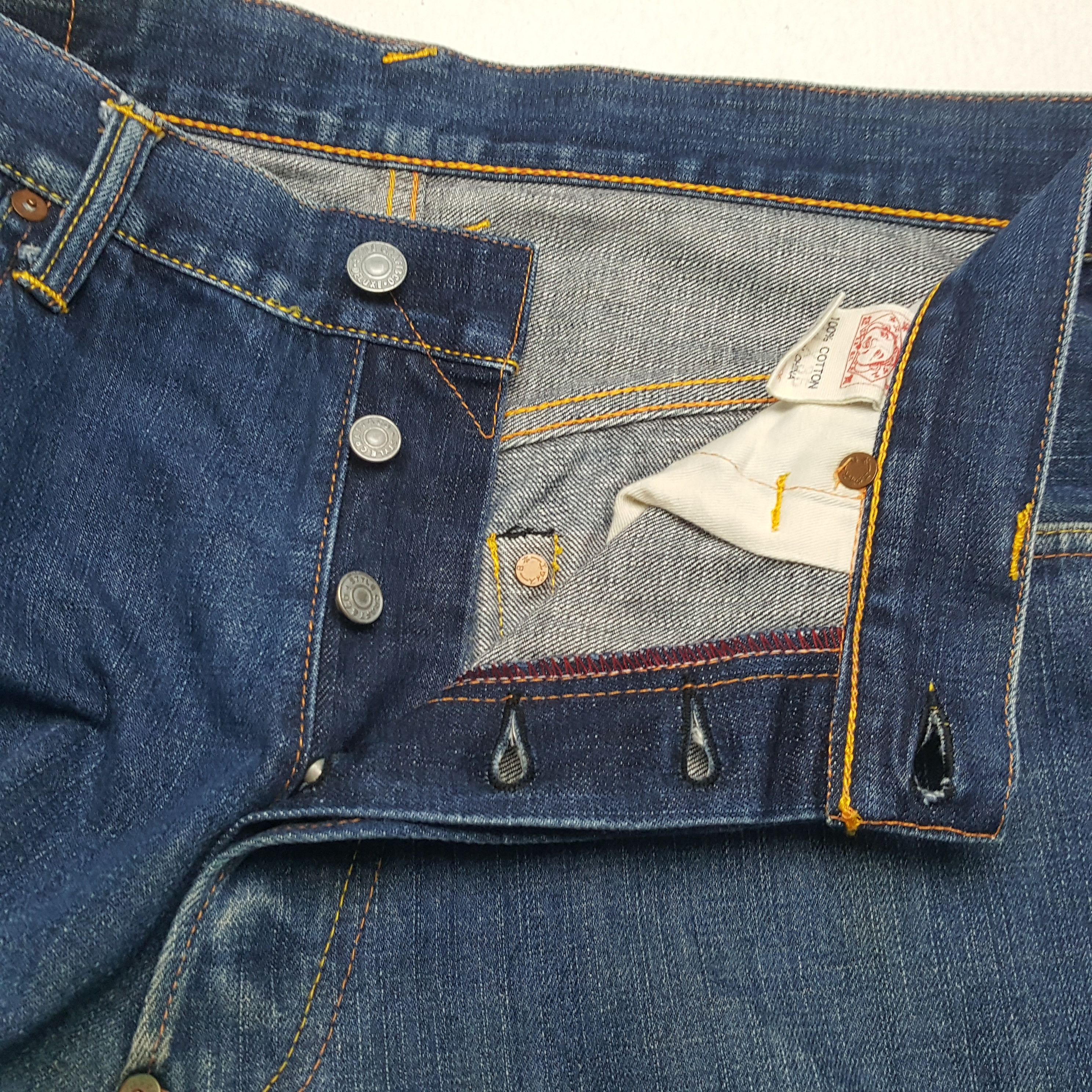 Evisu × Vintage EVISU Japanese Brand Streetwear Custom Daicock Jeans Size US 32 / EU 48 - 12 Thumbnail