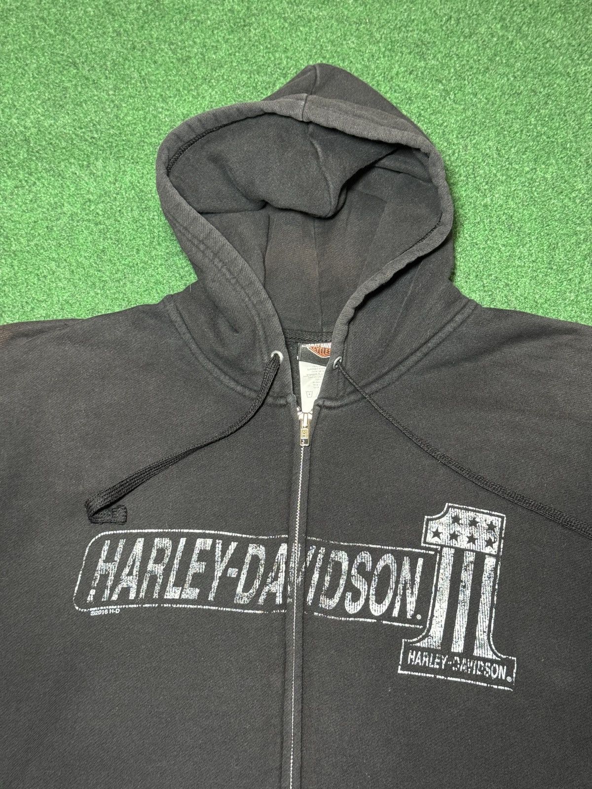 Harley Davidson Harley Davidson Y2K Full Zip Black Biker Hoodie Sweatshirt Size US XL / EU 56 / 4 - 2 Thumbnail