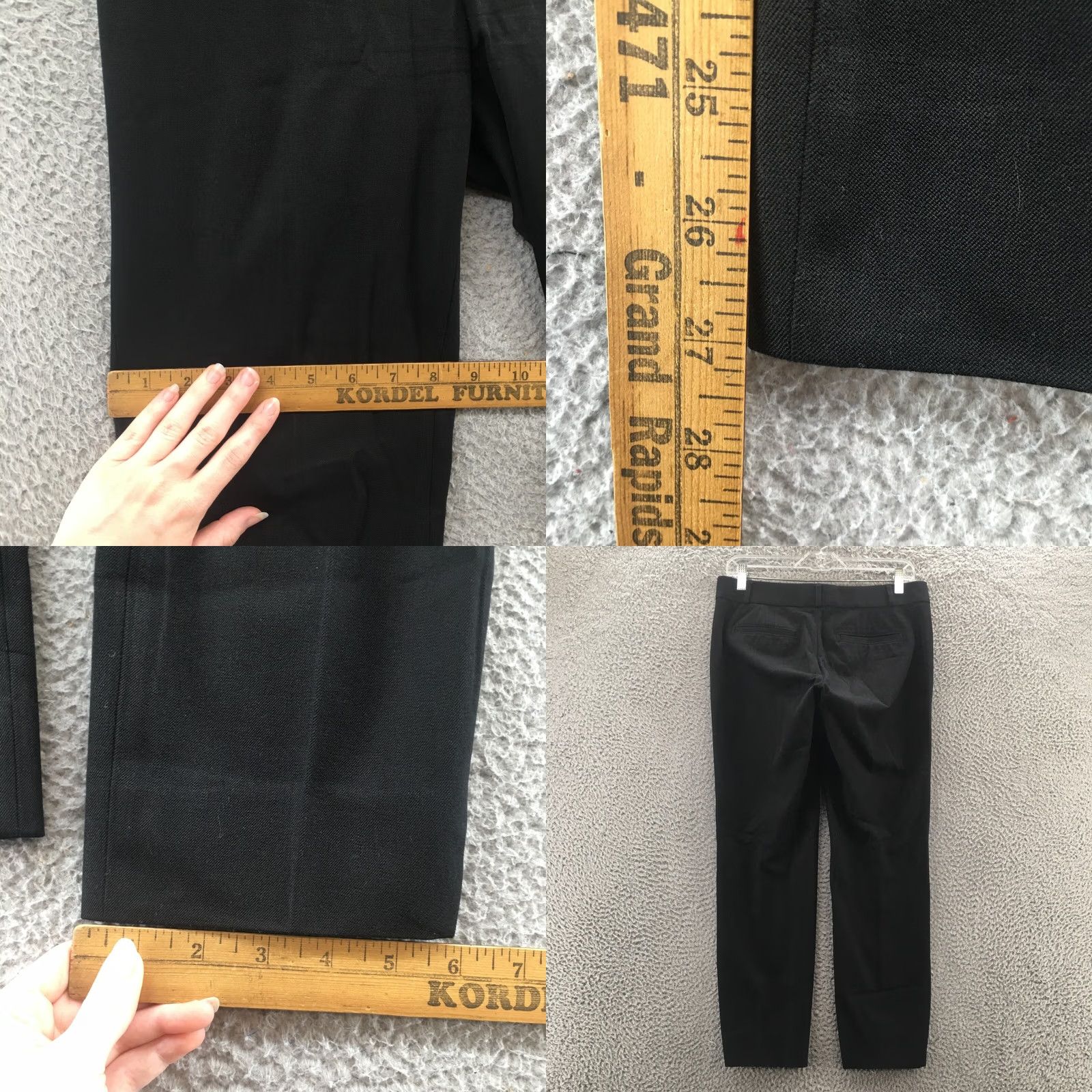Banana Republic Banana Republic Sloan Trousers Dress Pants Womens 4 Black Low Rise Regular 32x27 Skinny Navy? (Color known: Black) Size 27" / US 4 / IT 40 - 8 Thumbnail