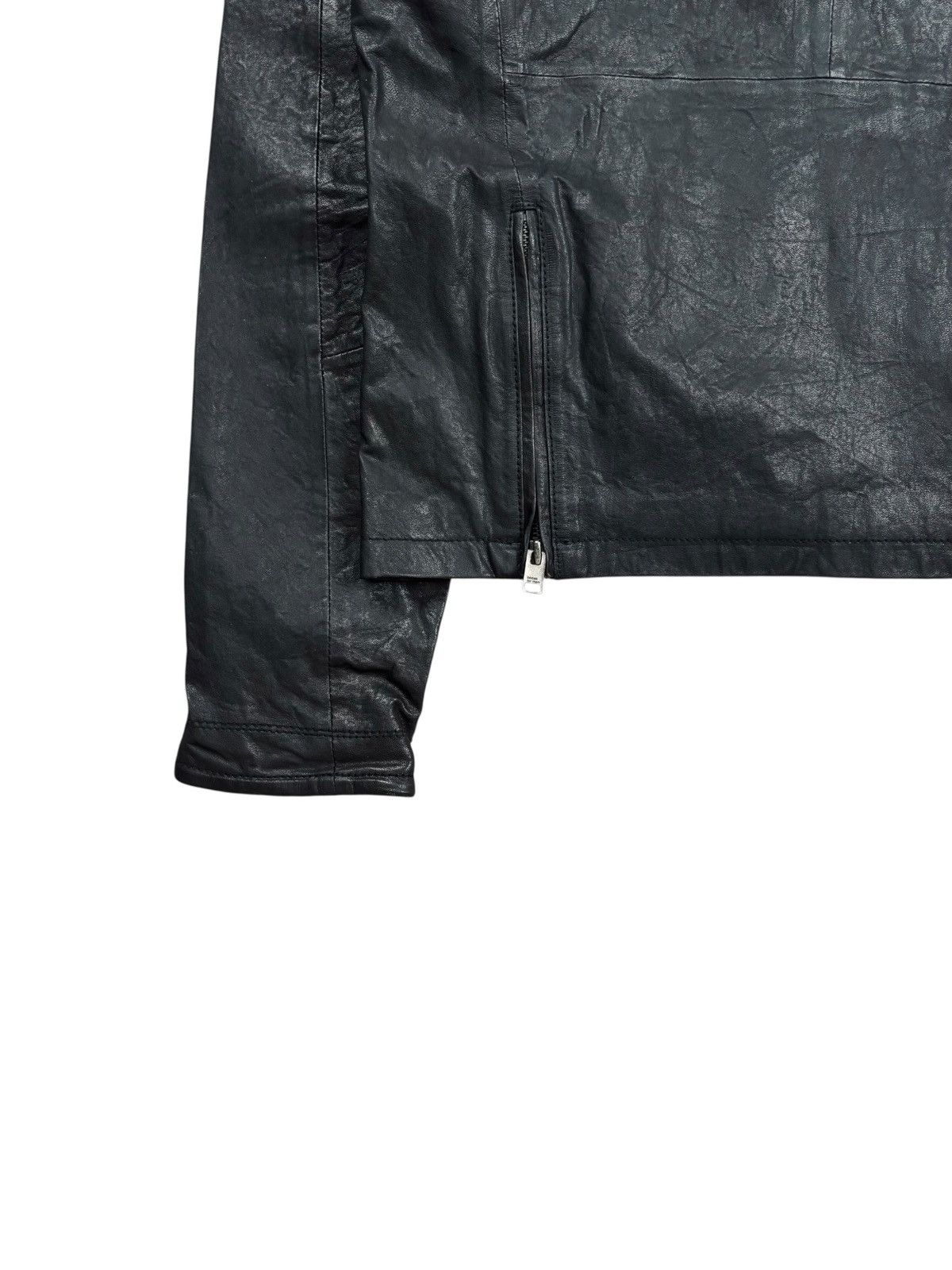 Tornado Mart 2000s Codes Combine - Asymetrical Zips Leather Jacket Size US M / EU 48-50 / 2 - 8 Thumbnail