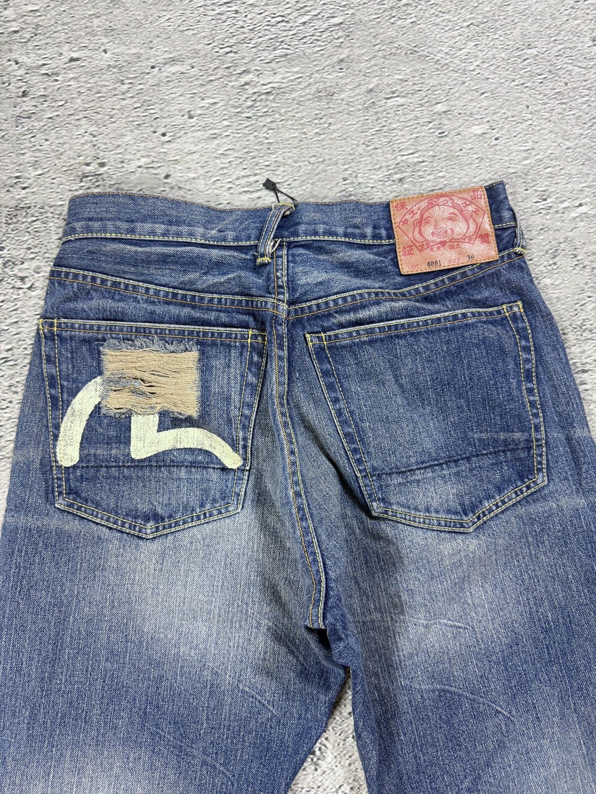 Evisu Evisu jeans vintage handpainted seagull logo selvedge denim Size US 30 / EU 46 - 2 Thumbnail