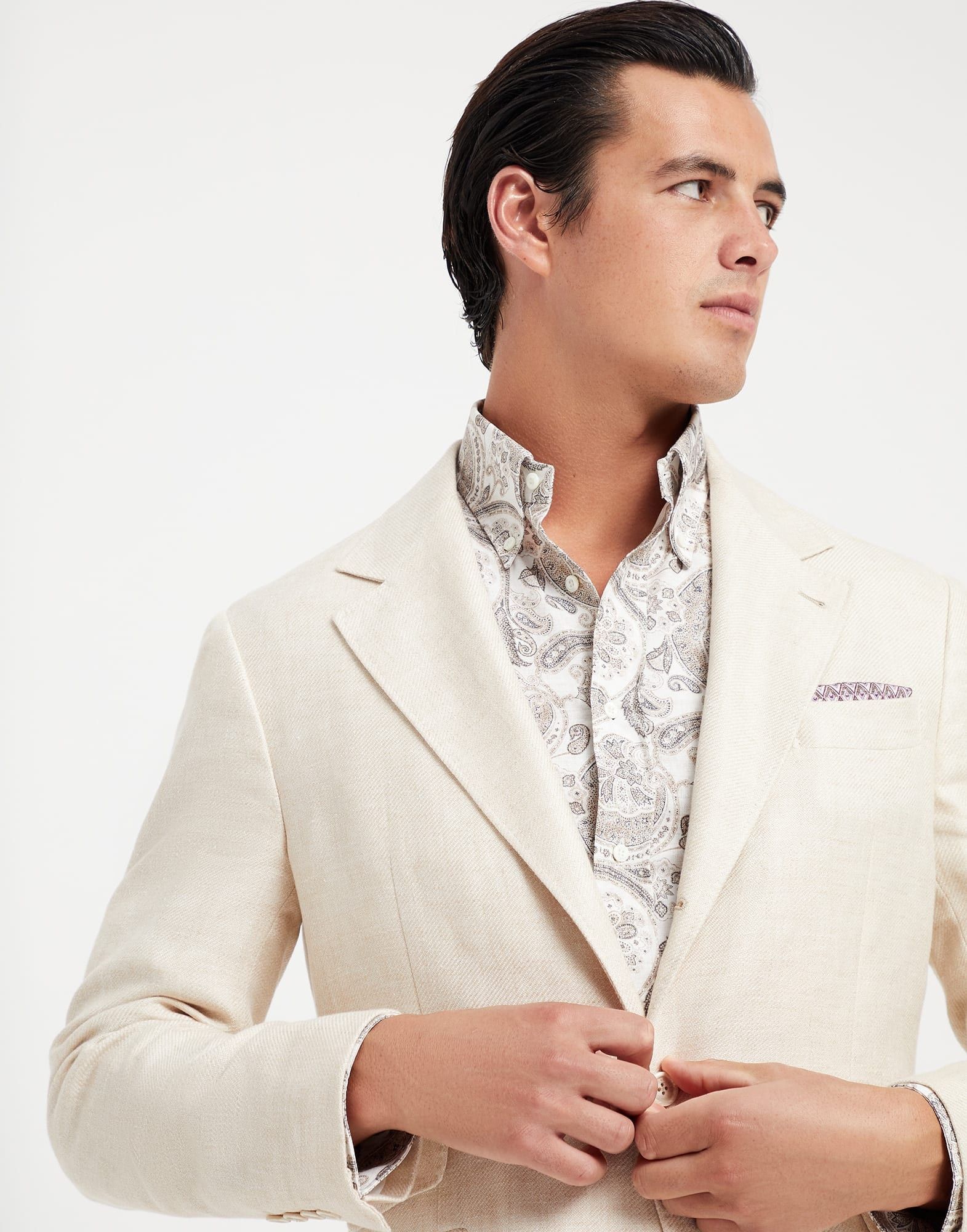 Brunello Cucinelli Suit in Light Beige Size US L / EU 52-54 / 3 - 4 Thumbnail