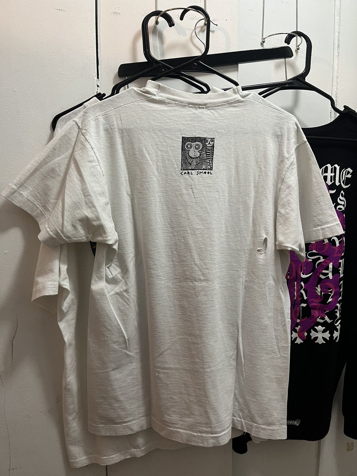 Vintage Vintage 1989 Corporate Heads Carl Smool White T-Shirt Size US L / EU 52-54 / 3 - 2 Thumbnail