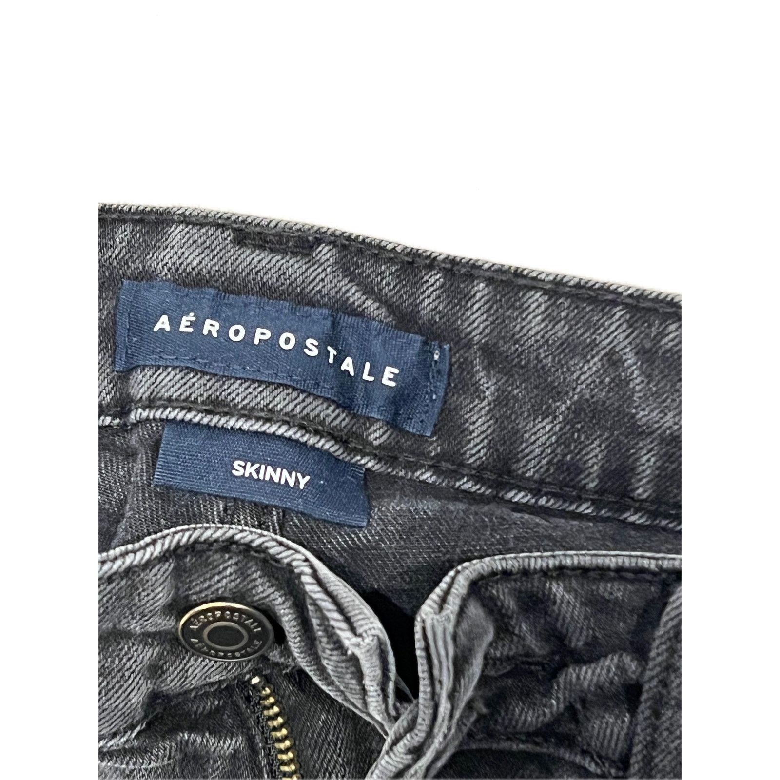 Aeropostale Aeropostale Skinny Black Jeans Mens 28x30 Size US 28 / EU 44 - 3 Thumbnail