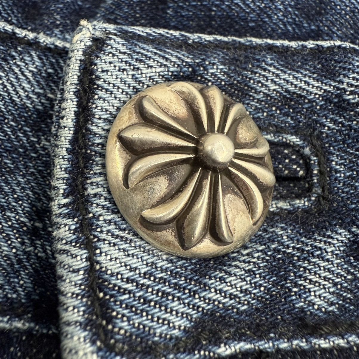 Chrome Hearts Turbo Diesel Cross Patch Jean Shorts