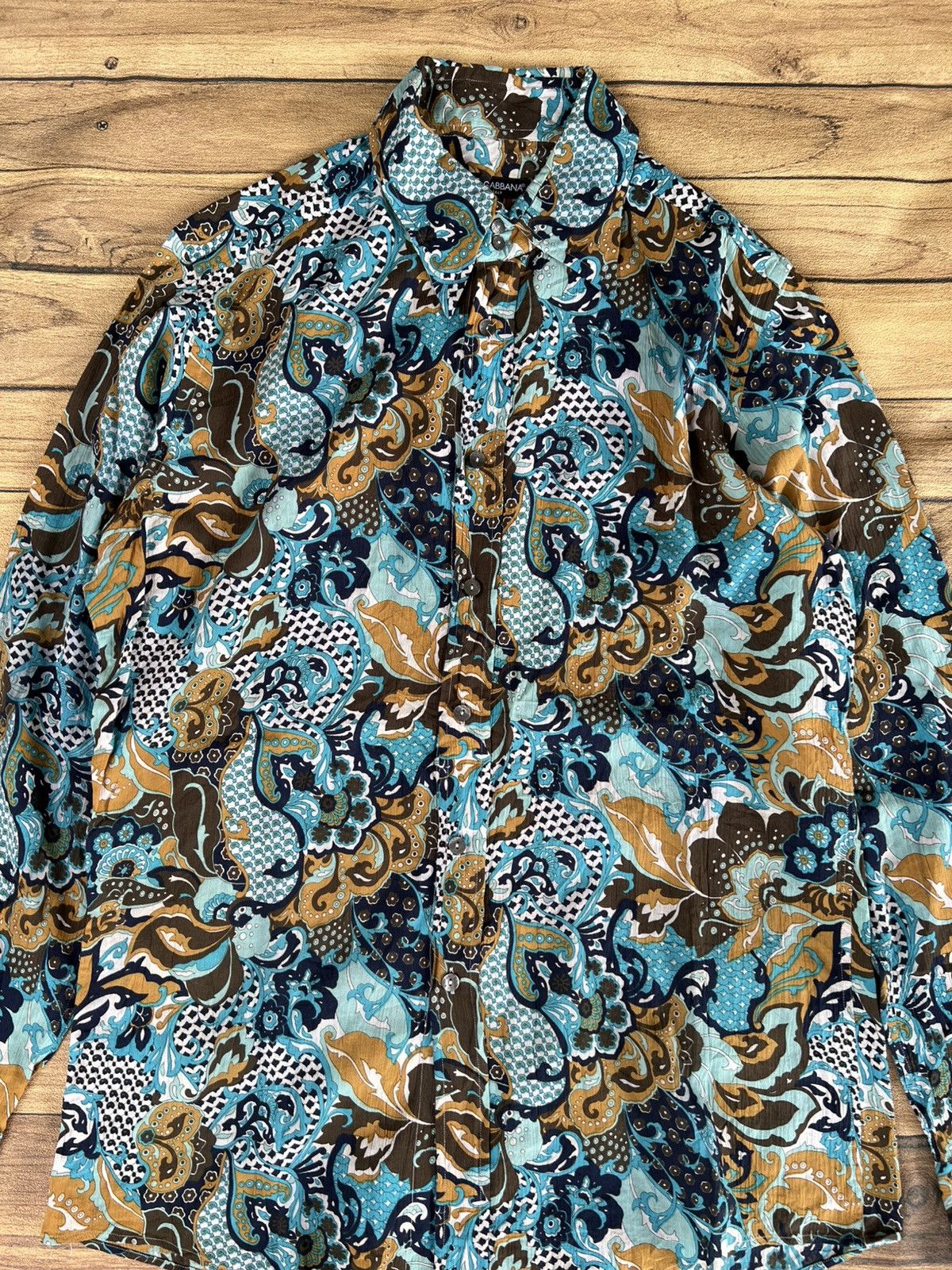 Dolce & Gabbana Dolce and gabbana ornate print cotton Size US L / EU 52-54 / 3 - 2 Thumbnail