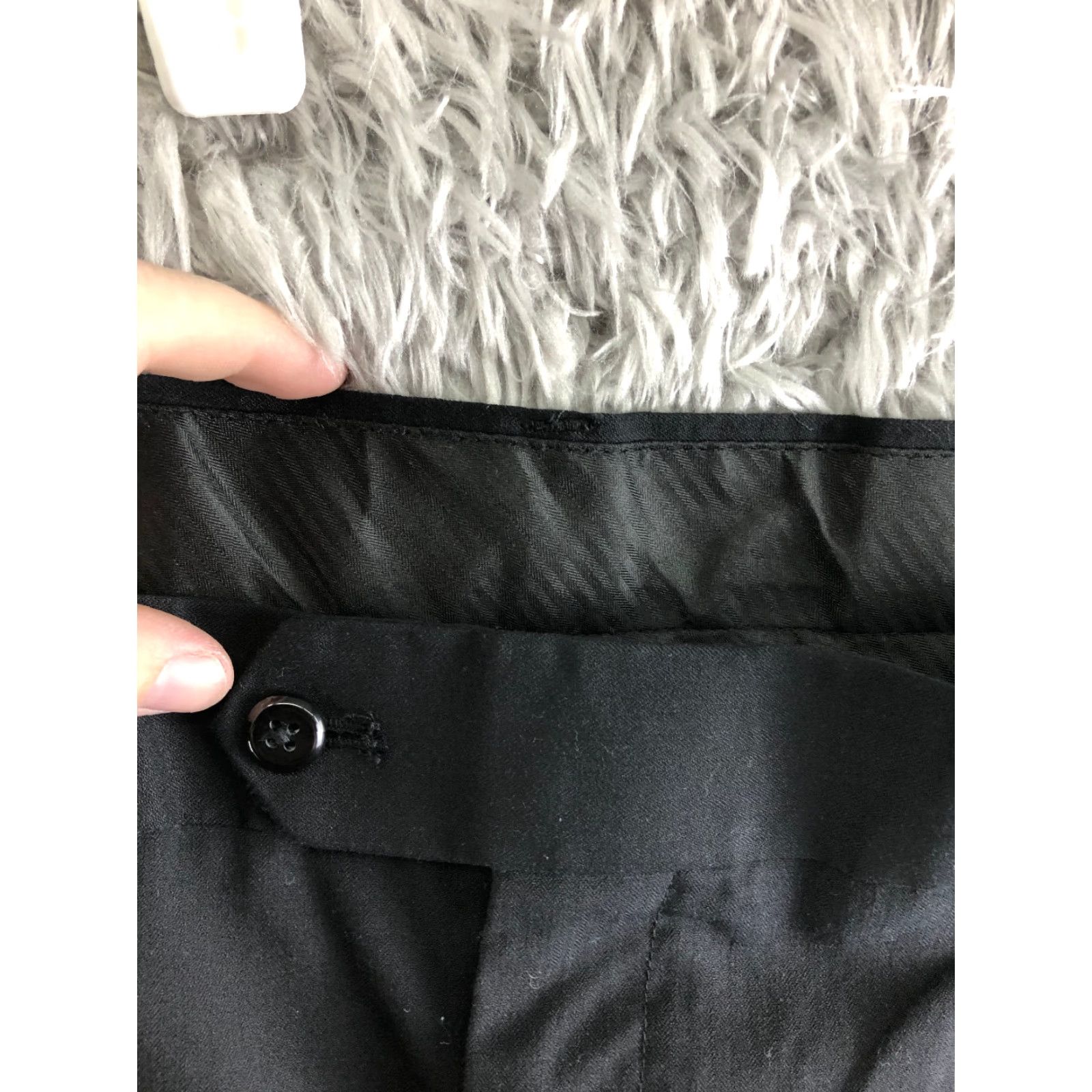 Stafford Stafford Classic Fit Pants 34x32 Mens Mid Rise Flat Front Black Straight Leg Dress Pants Size US 34 / EU 50 - 7 Thumbnail