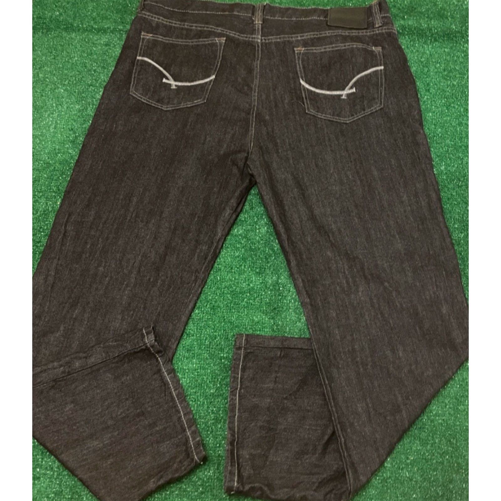 Southpole VINTAGE Y2K Ecko UNLTD Baggy Skater Grunge Jeans VTG Mens 42 Dark Black Size US 42 / EU 58 - 2 Thumbnail
