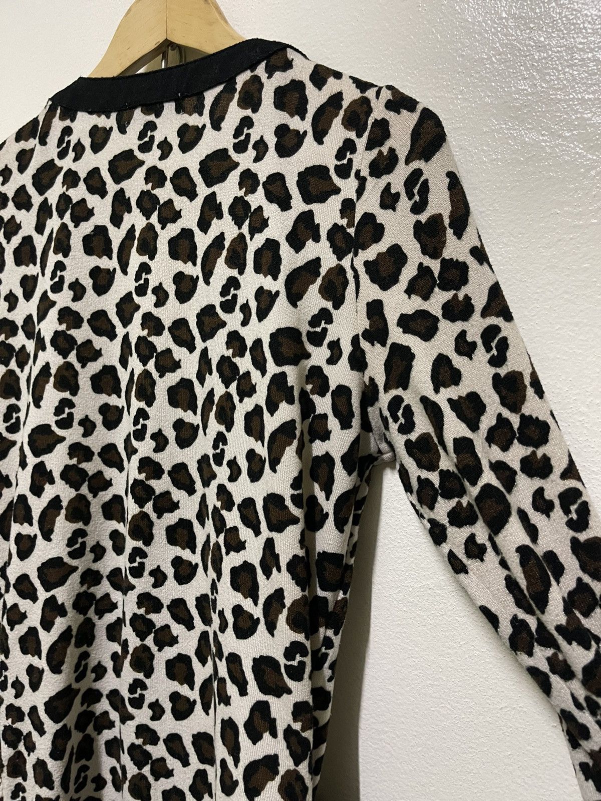 Japanese Brand T Mind Leopard Printed Cardigan Studded Size L / US 10 / IT 46 - 12 Thumbnail