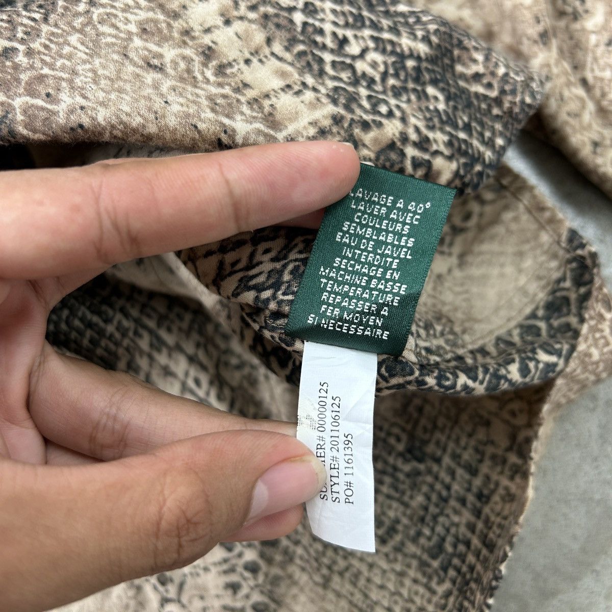 Lauren Ralph Lauren × Polo Ralph Lauren × Ralph Lauren Lauren Ralph Lauren Petite - Snake Shirt Size M / US 6-8 / IT 42-44 - 15 Thumbnail