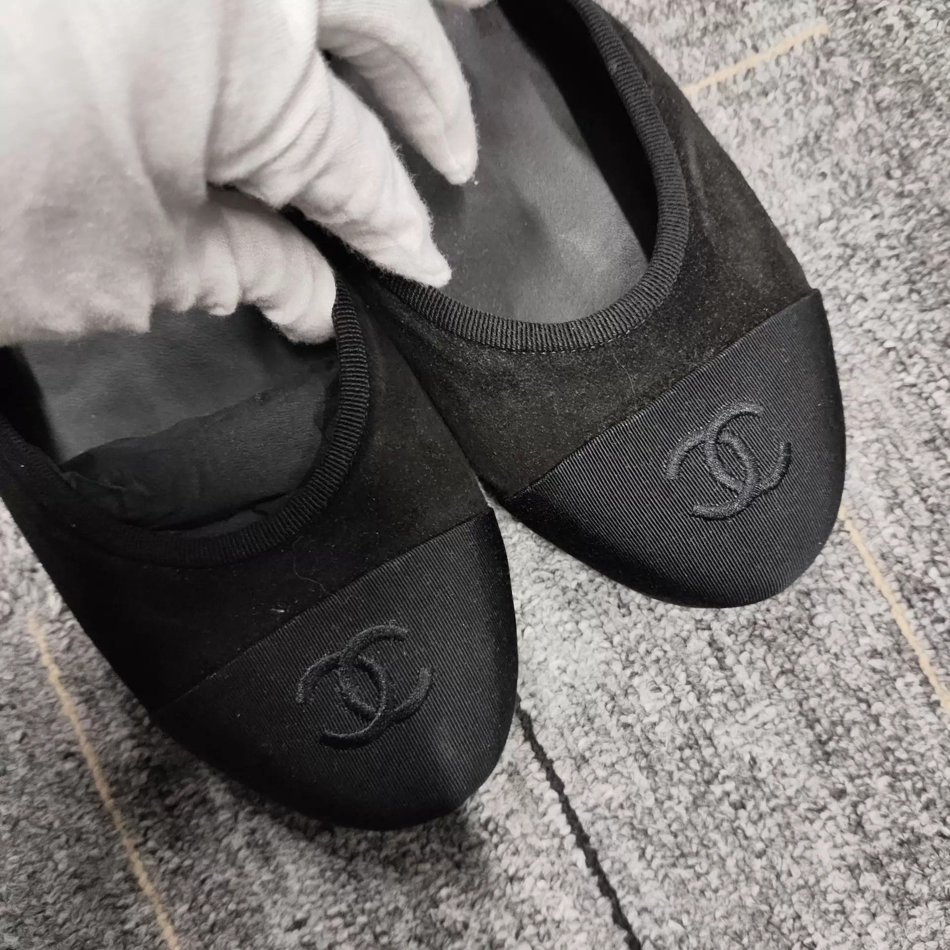 Chanel Chanel Suede Casual Flat Shoes Black Size 42 Size US 11.5 / IT 41.5 - 3 Thumbnail