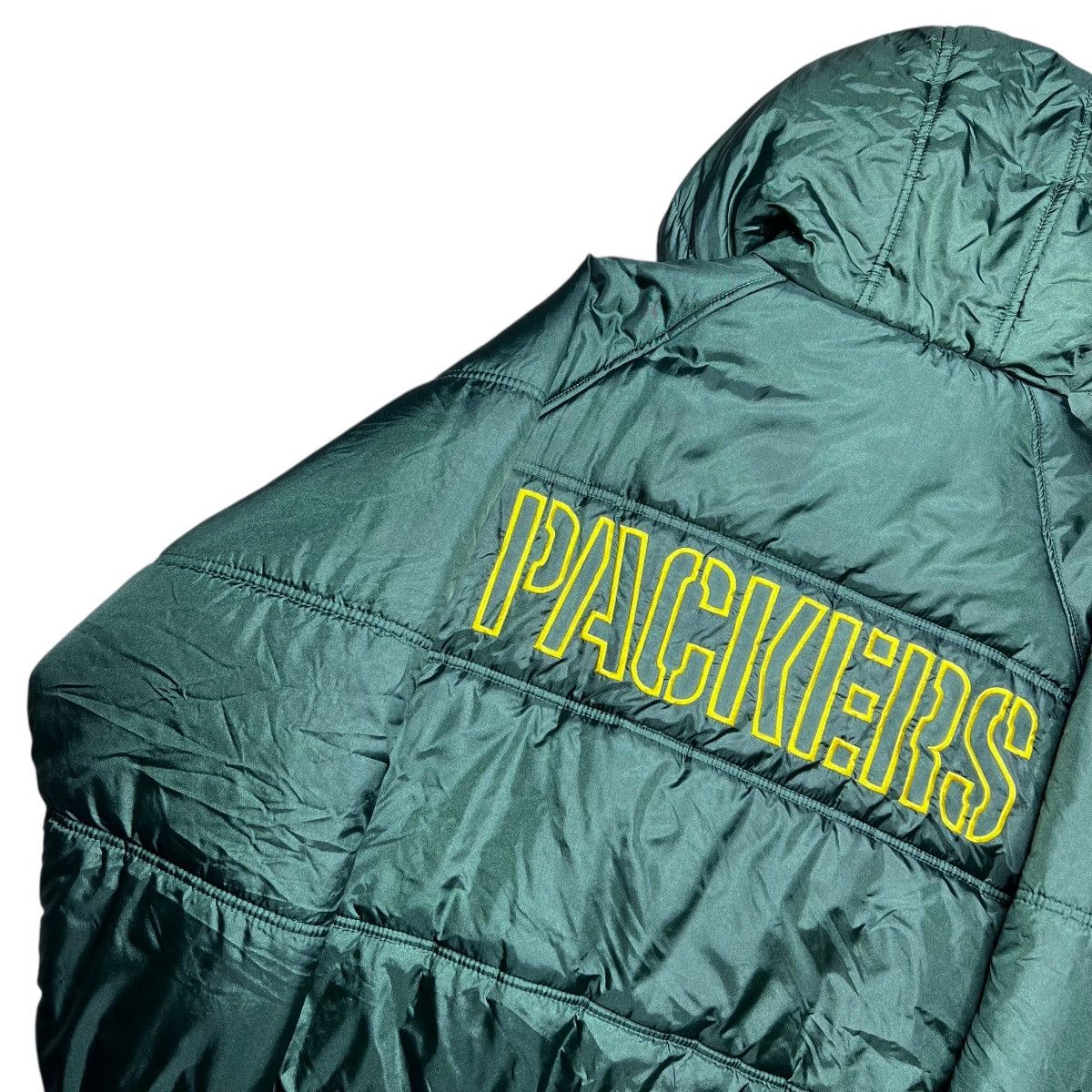 NFL 1990s NFL Green Bay Packers Game Day Spell Out Puffer Jacket Size US L / EU 52-54 / 3 - 25 Thumbnail