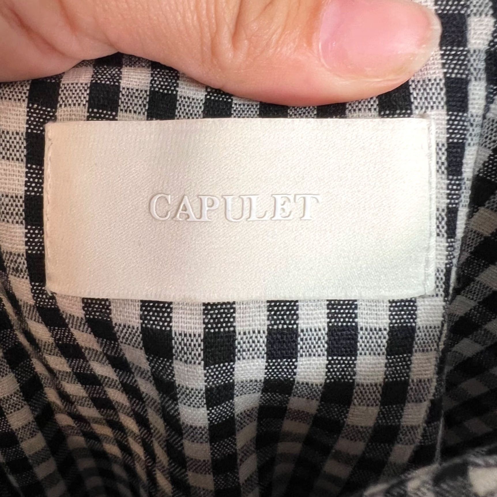 Vintage VINTAGE Capulet Dress Gingham Black & White XS Womens Size XS / US 0-2 / IT 36-38 - 3 Thumbnail