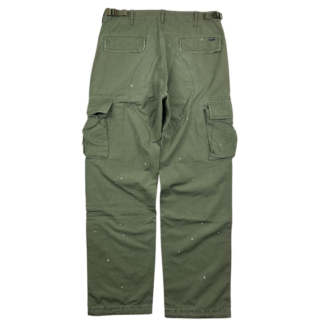 Stussy Vintage Stussy Cargo Trousers Paint Splatters - Waist: 32” Size US 32 / EU 48 - 2 Thumbnail