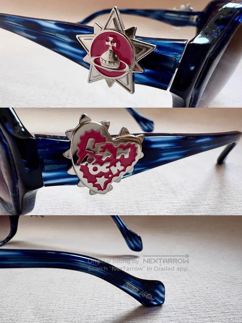 Vivienne Westwood Vivienne Westwood Saturn Heart Let it Rock Cat Eye Sunglas Size ONE SIZE - 4 Thumbnail