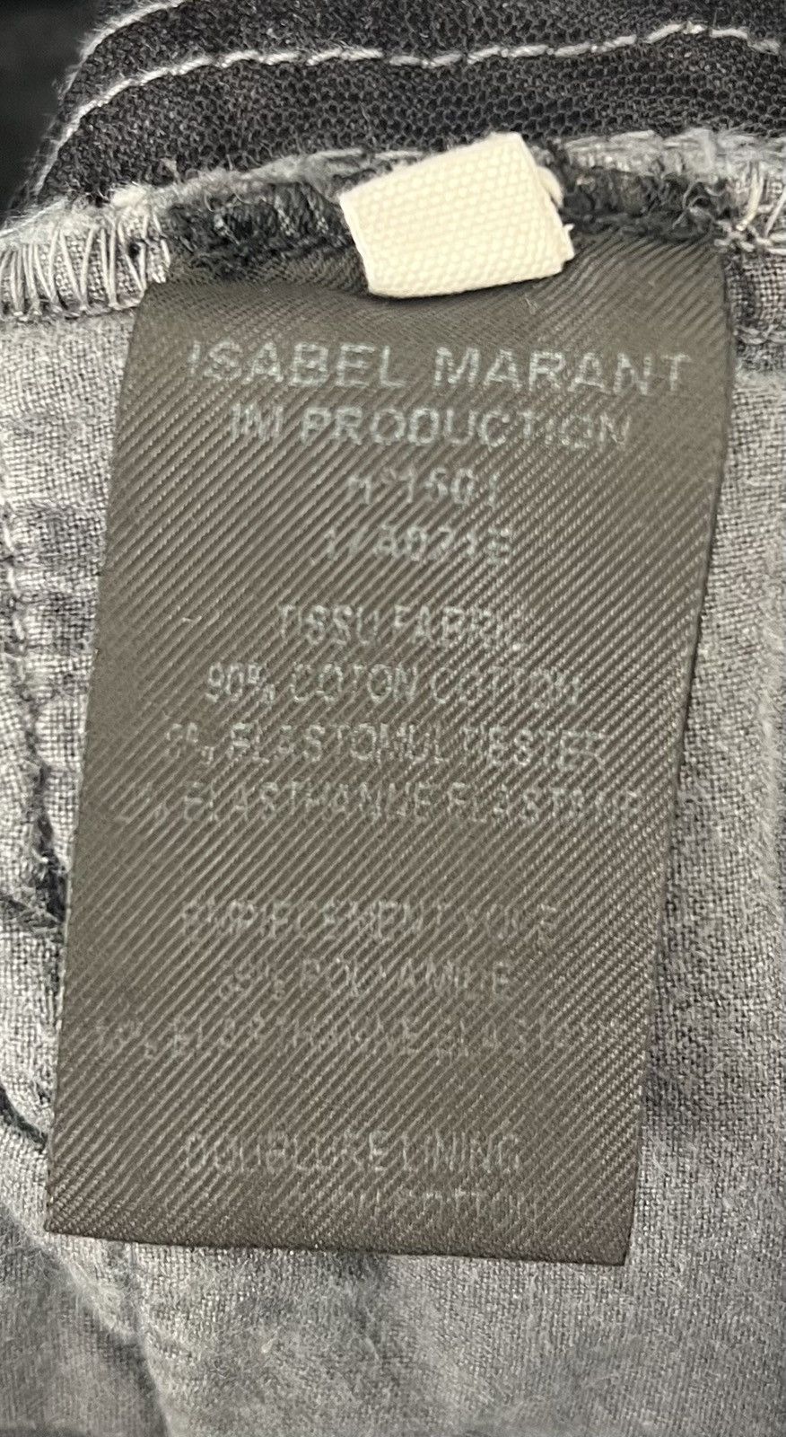 Isabel Marant Etoile Isabel Marant Etoile Pelona Biker Dark Gray Jean Grunge Edgy Size 26" / US 2 / IT 38 - 8 Thumbnail