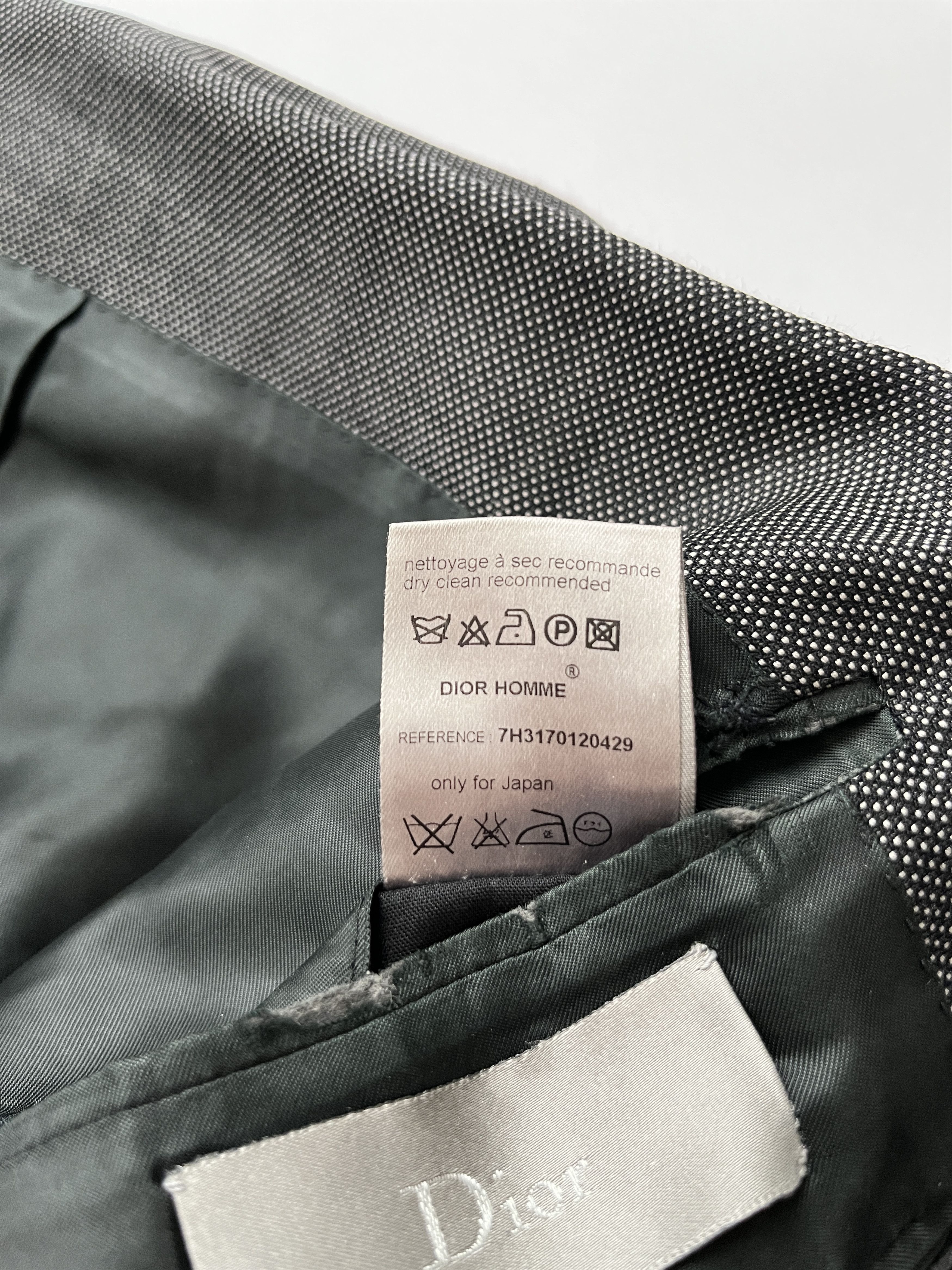 Dior × Hedi Slimane ⚡️QUICK SALE⚡️2007 Dior Hedi Slimane Dark Gray Blazer Jacket Size US L / EU 52-54 / 3 - 5 Thumbnail