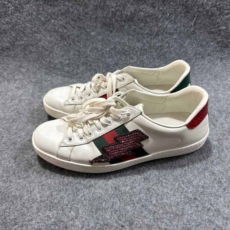 Gucci Gucci Ace Low-Top Leather Sneakers for Men Size US 8.5 / EU 41-42 - 1 Thumbnail
