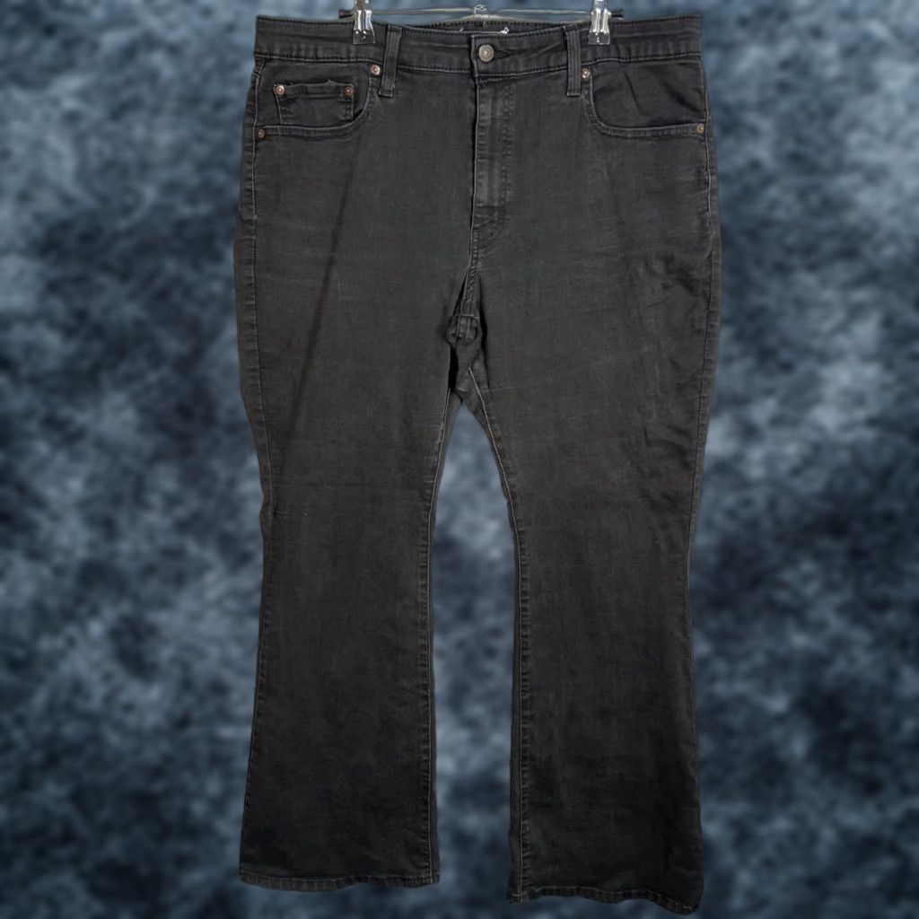 Levi's Levis 726 Flare Jeans 34 x 32 Black Cotton Blend Womens Size 24" / US 00 / IT 34 - 1 Thumbnail