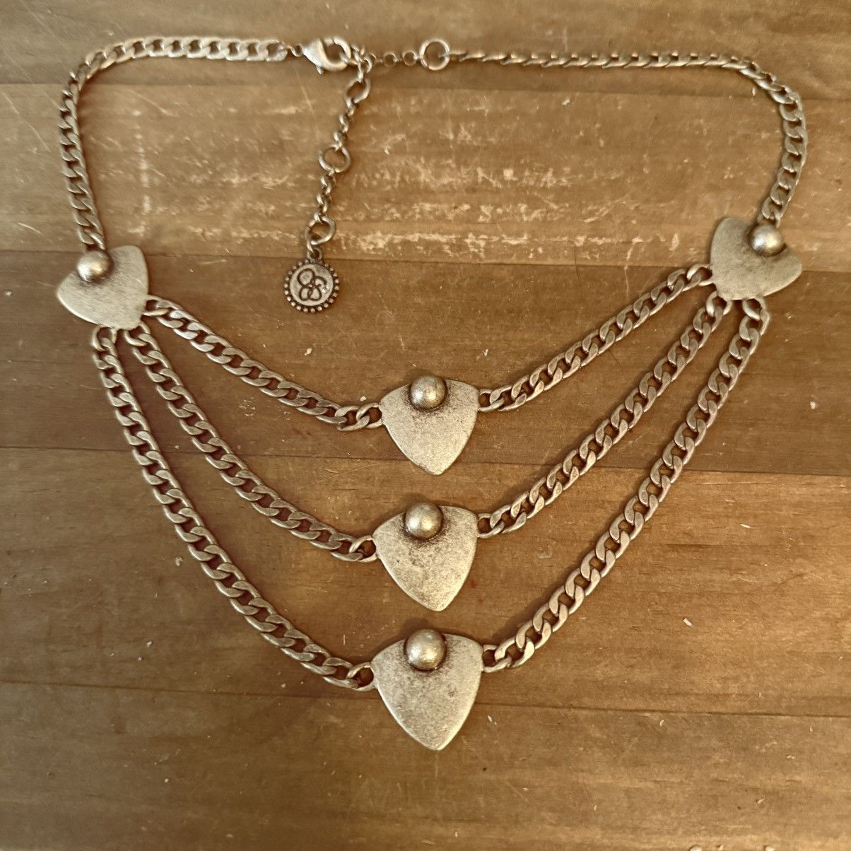 Jessica Simpson Jessica Simpson gold tone layered curb link necklace Size ONE SIZE - 2 Thumbnail