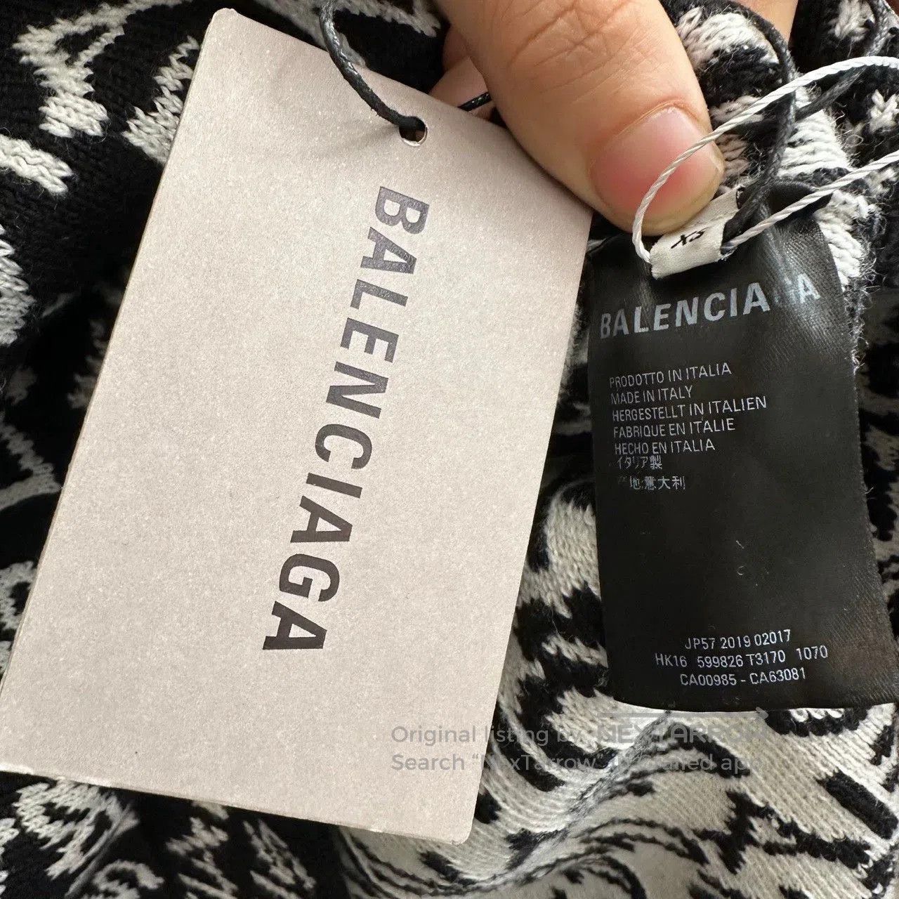 Balenciaga Balenciaga Knit All-Over Print Sweater. Size US XS / EU 42 / 0 - 4 Thumbnail