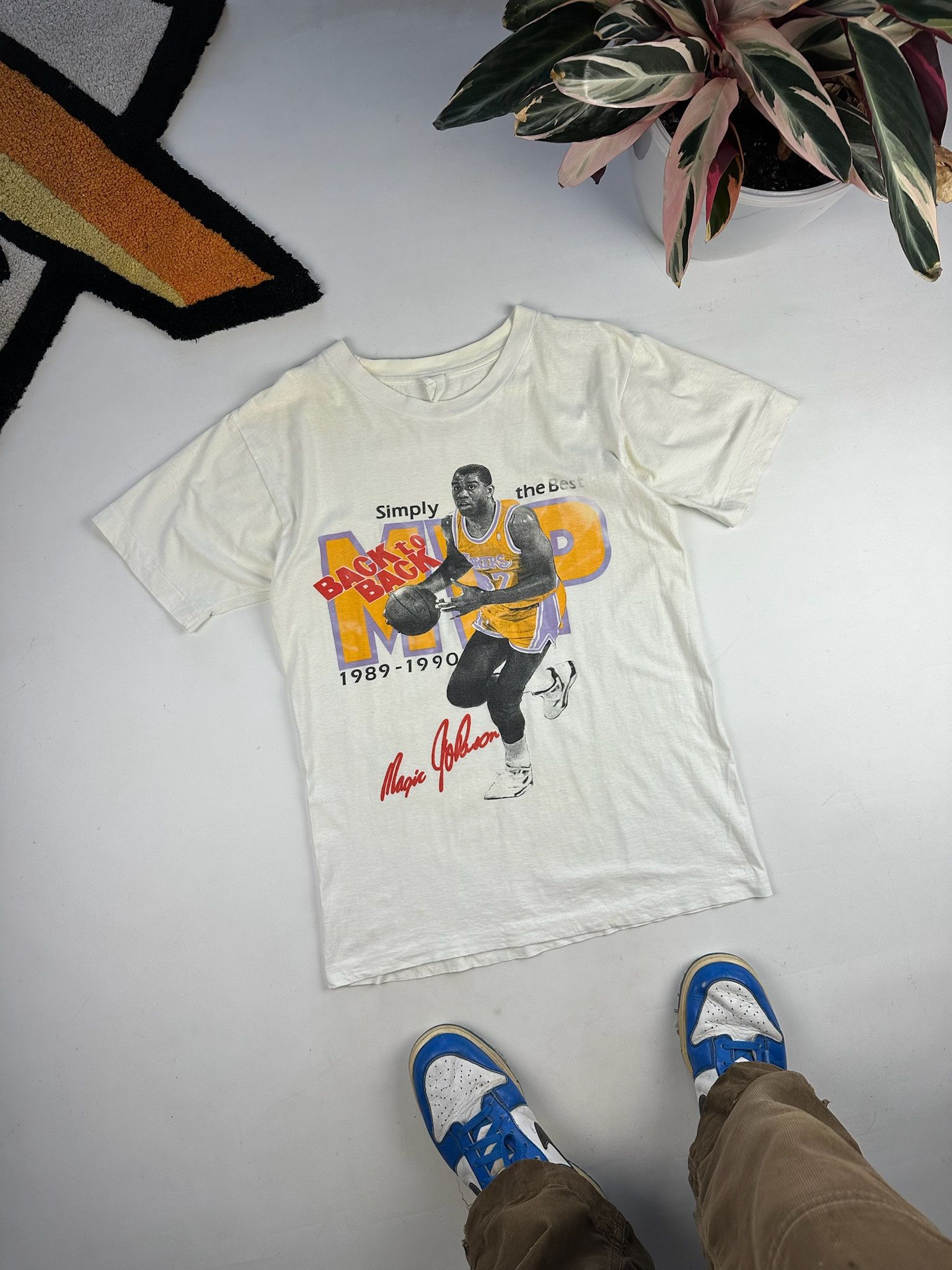NBA Vintage Magic Johnson Lakers T-Shirt Size US M / EU 48-50 / 2 - 5 Thumbnail