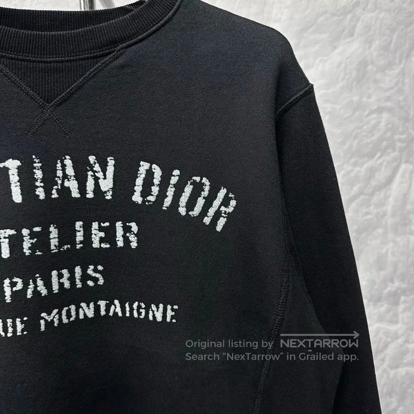 Dior dior lettered fleece print sweatshirt size m. Size M / US 6-8 / IT 42-44 - 4 Thumbnail