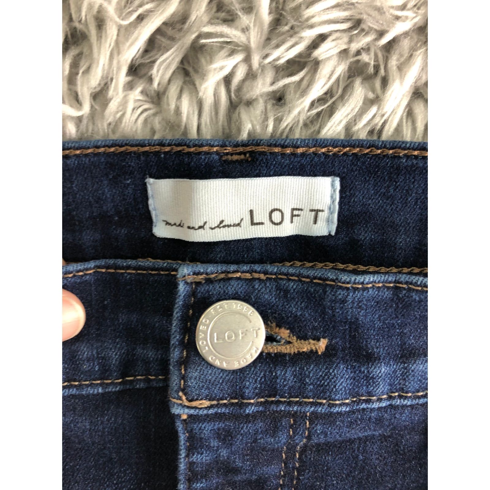 Loft LOFT Womens Size 31 Modern Skinny Mid Rise Medium Wash Blue Denim Jeans Shirt No N/A Size 24" / US 00 / IT 34 - 7 Thumbnail