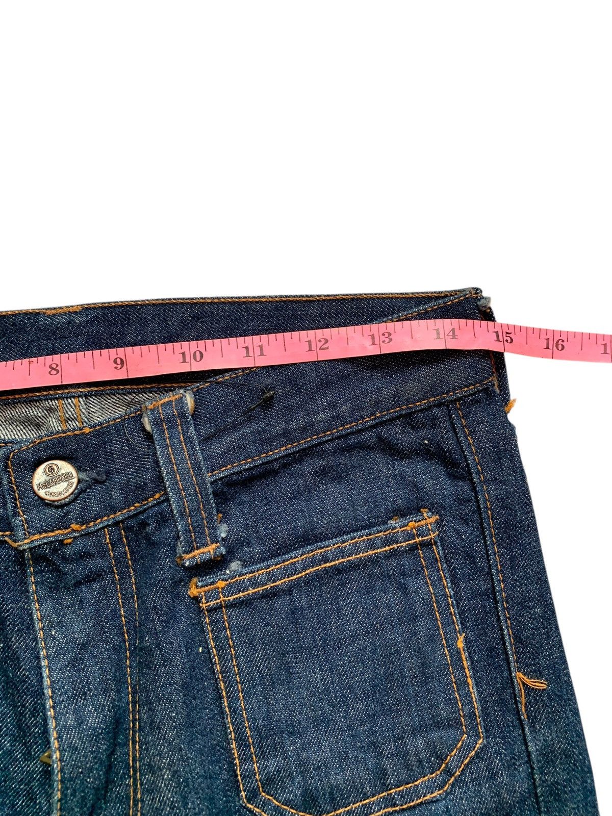 Vintage Vintage 70's Mr campbell Denim flared Pants Size 24" / US 00 / IT 34 - 8 Thumbnail