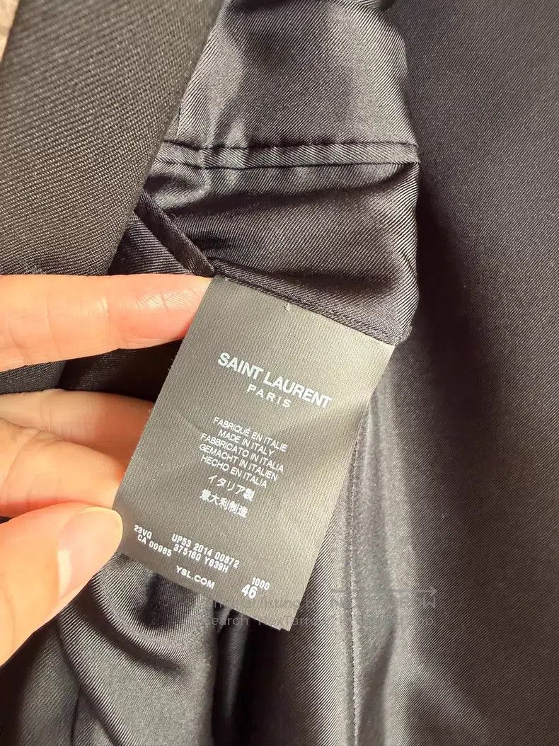 Saint Laurent Paris Saint Laurent Paris Court Style Collar Jacket i Size US S / EU 44-46 / 1 - 5 Thumbnail