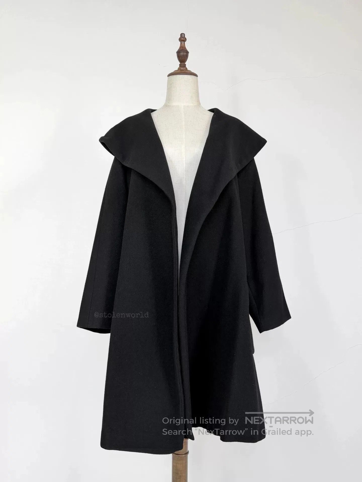 Y's Y's Wool Oversized Coat. Size L / US 10 / IT 46 - 1 Thumbnail
