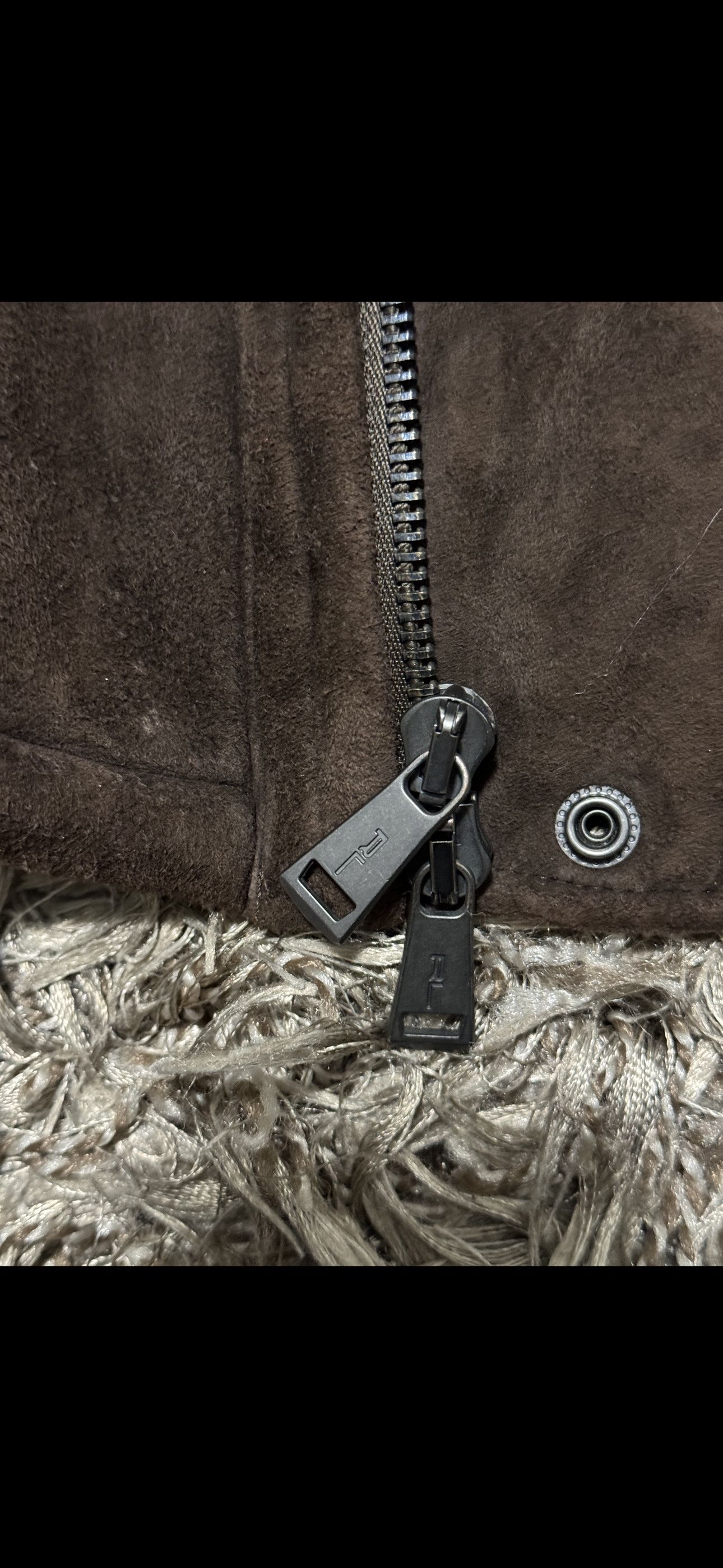 Ralph Lauren Black Label Biker Lamb suede and Shearling Leather Jacket Size US S / EU 44-46 / 1 - 8 Thumbnail