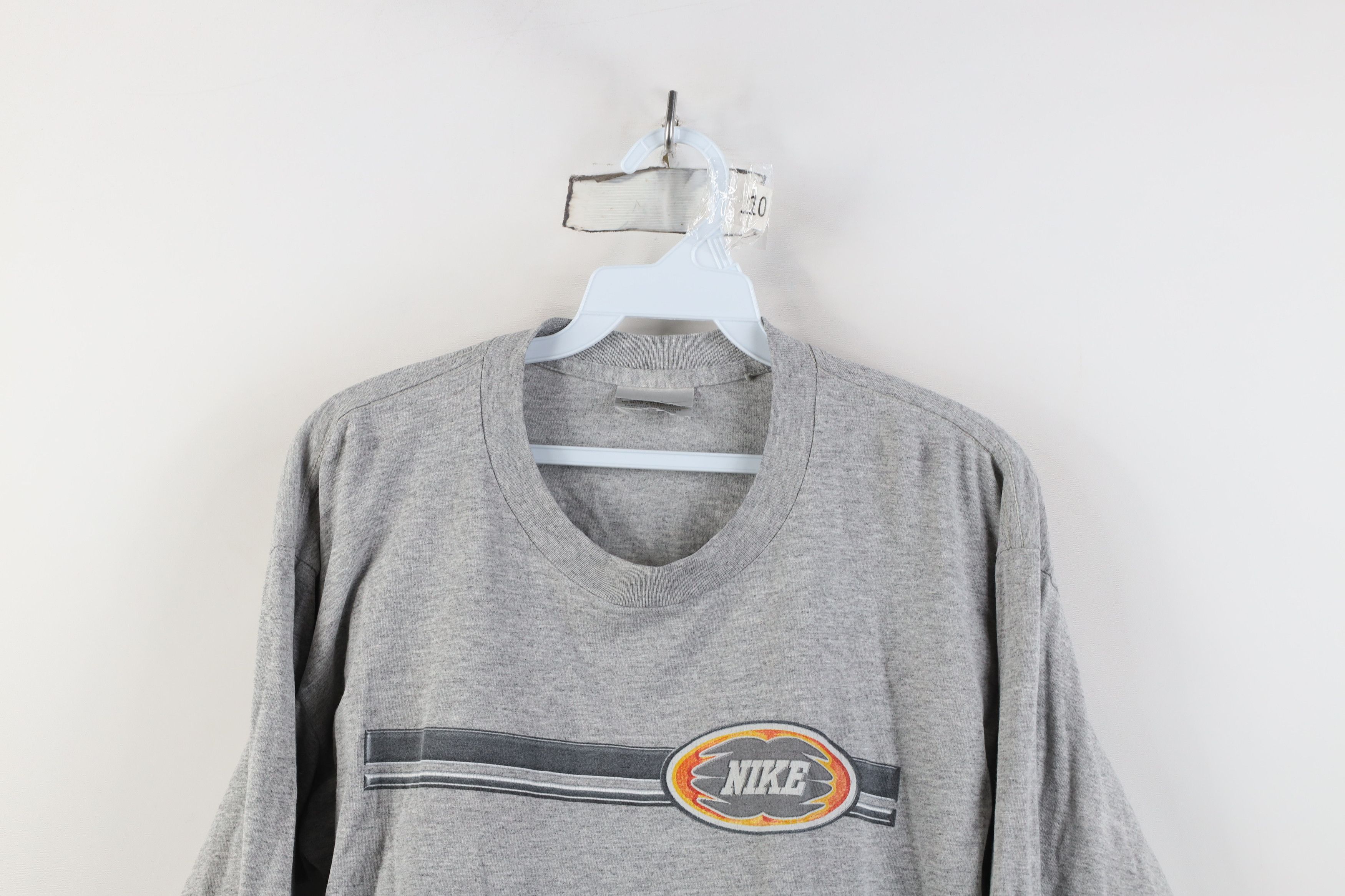 Nike Vintage Nike Center Logo Bubble Long Sleeve T-Shirt Gray Size US S / EU 44-46 / 1 - 2 Thumbnail