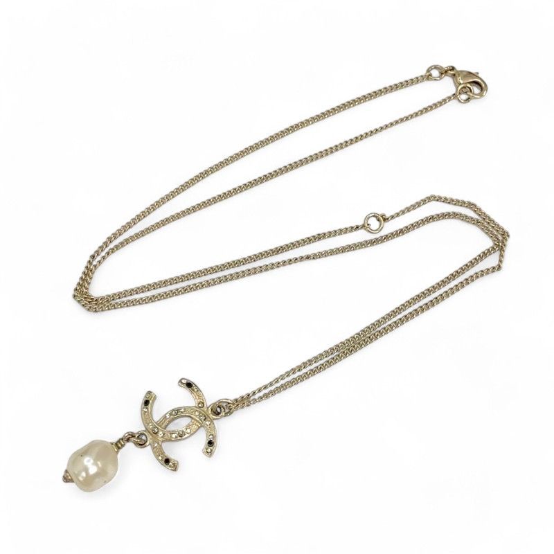 Chanel Chanel - Necklace Pendant Choker Coco Mark Rhinestone Size ONE SIZE - 7 Thumbnail