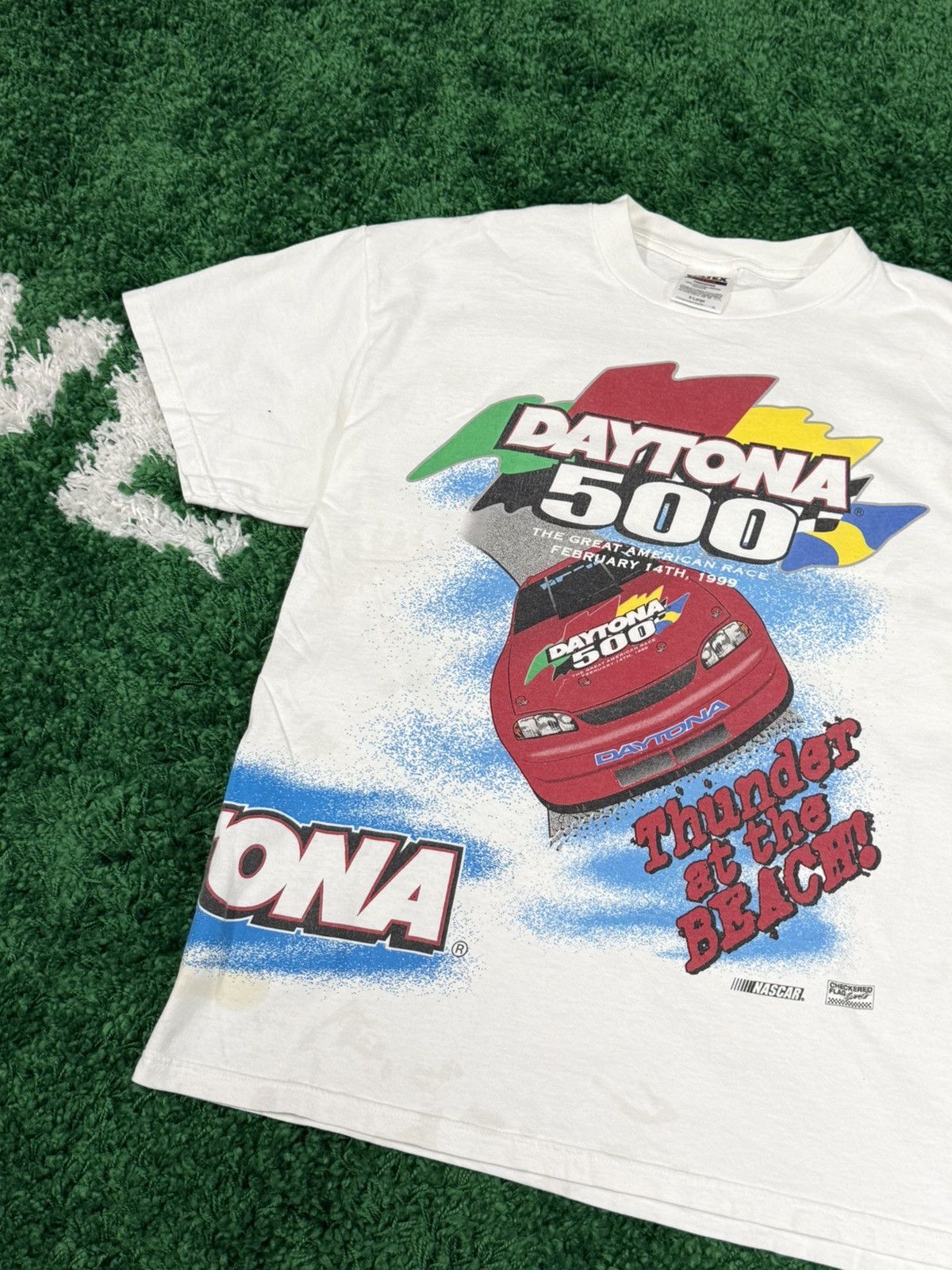 Vintage Vintage NASCAR Daytona 1999 Tulex Thunder Beach All Print XL Size US XL / EU 56 / 4 - 2 Thumbnail