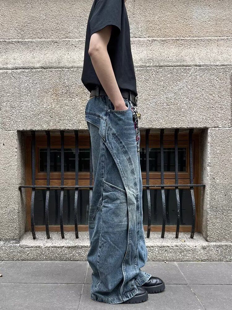 Other Ropa Streetwear Pleated Layer Jeans Baggy Y2K Size US 33 - 7 Thumbnail