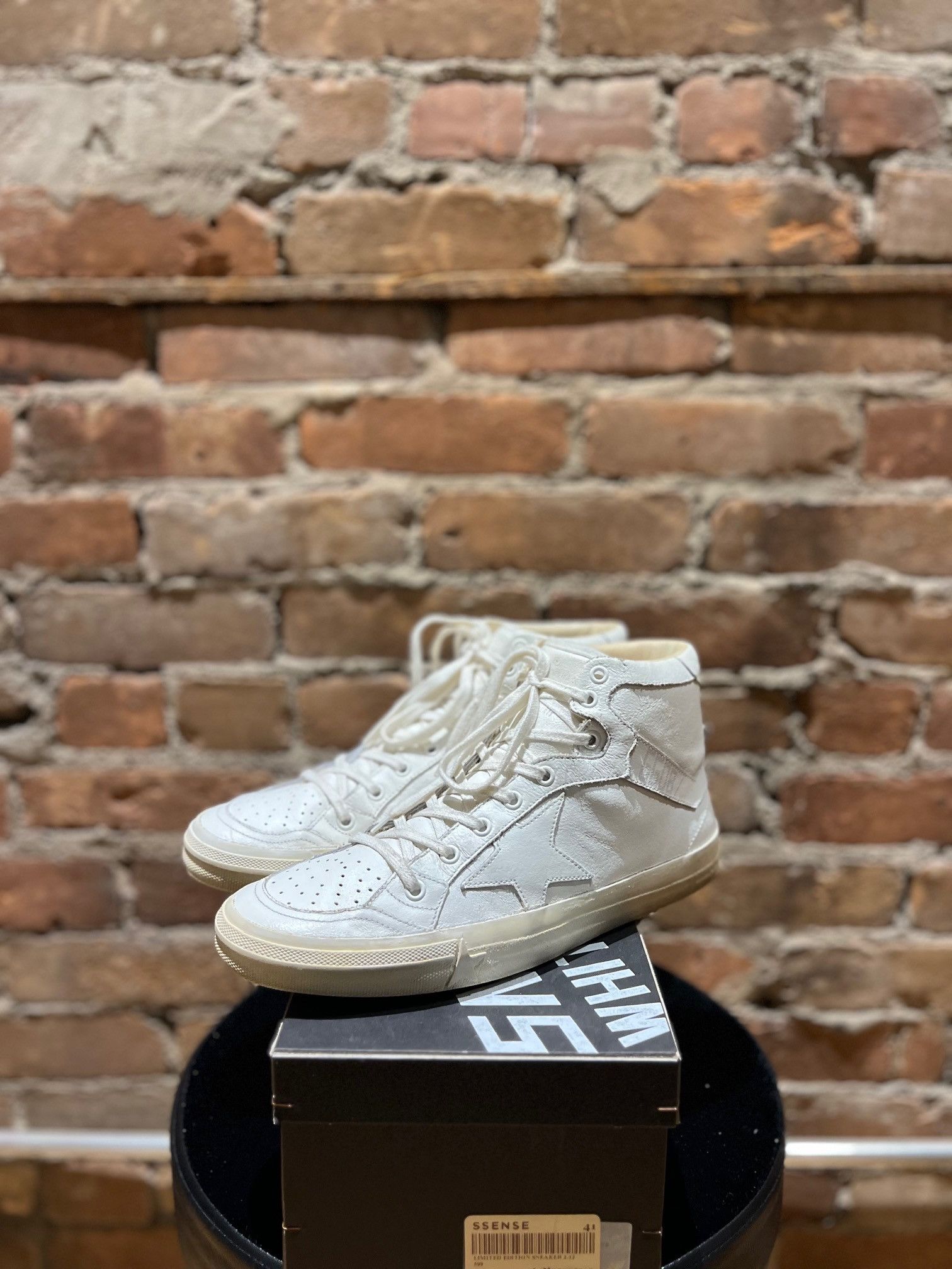 Golden Goose Golden Goose 2.12 High-Top Sneakers – ZZ White Size US 8 / EU 41 - 1 Thumbnail