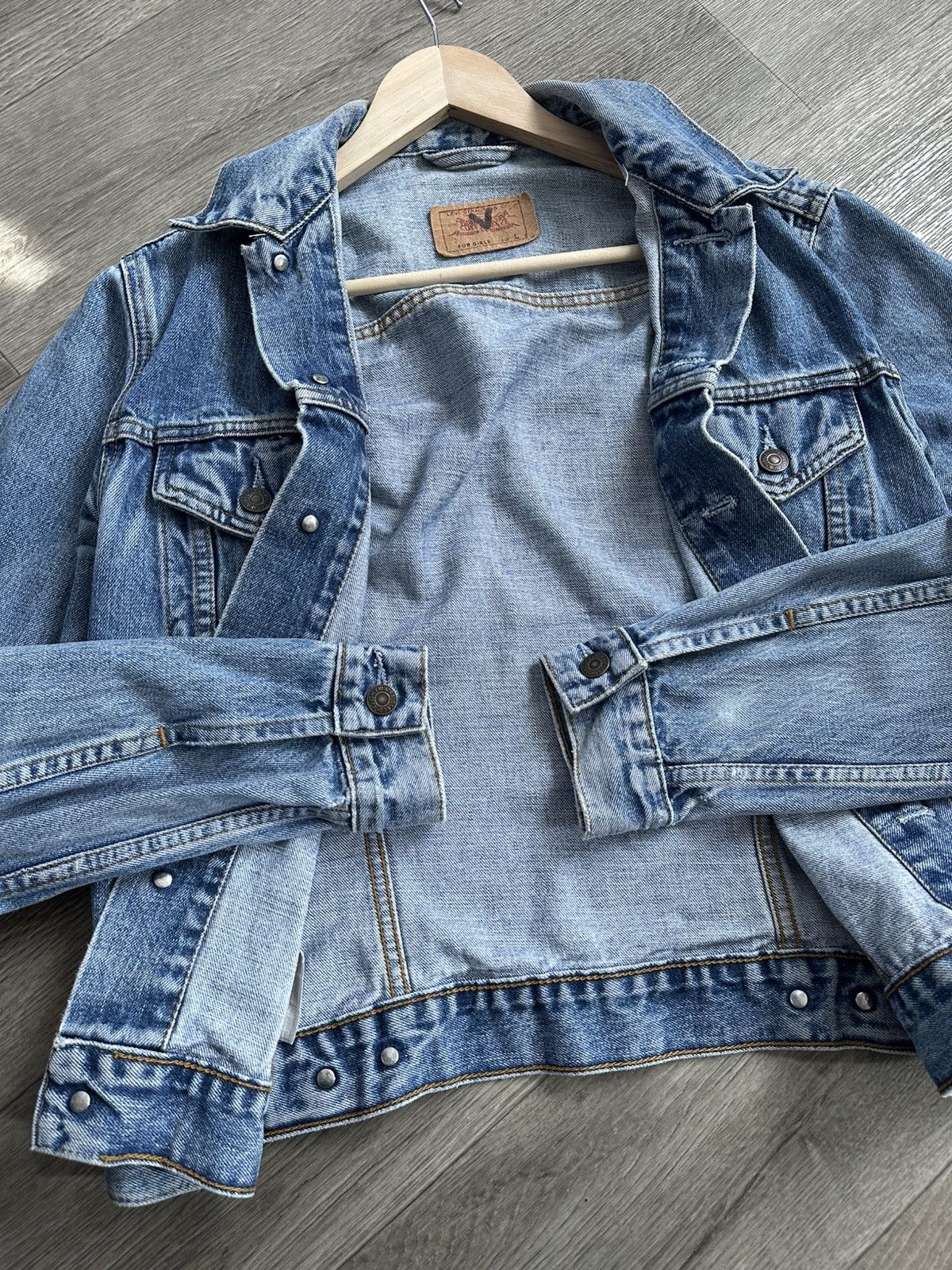 Levi's 🫧 Vintage Levi's Trucker Denim Jacket Blue Medium Wash Size L / US 10 / IT 46 - 8 Thumbnail