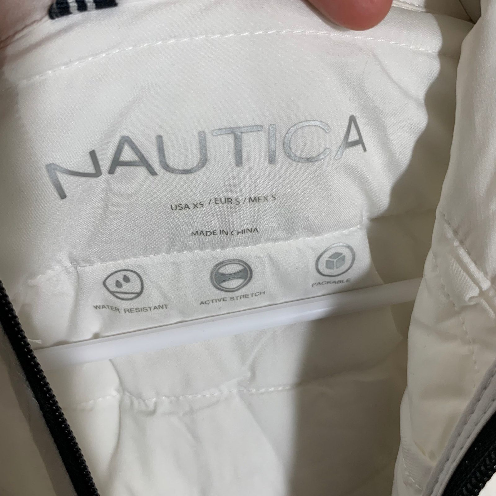 Nautica NAUTICA Women's White Puffer Hooded Jacket Size XS Size XS / US 0-2 / IT 36-38 - 4 Thumbnail