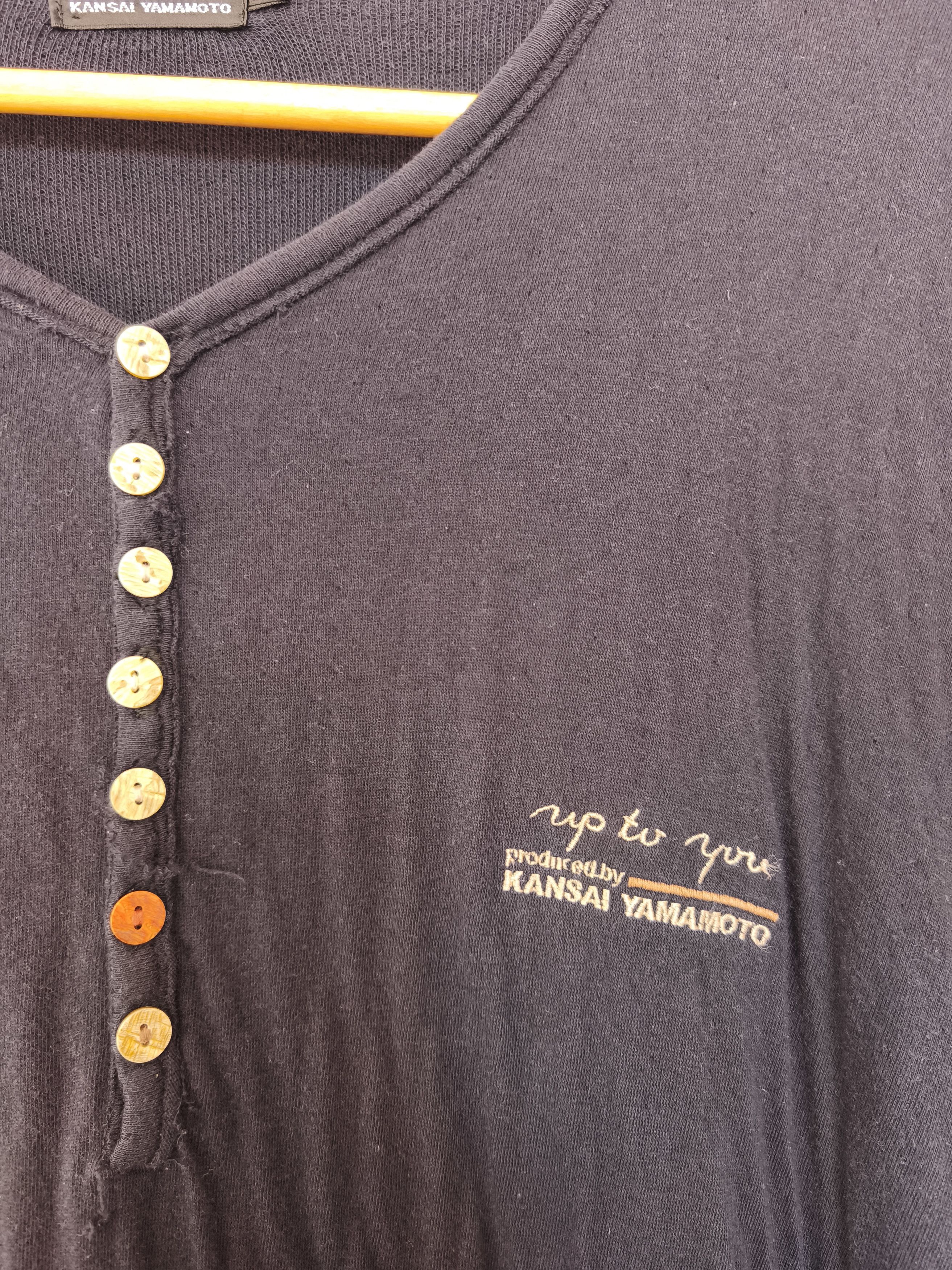 Kansai Yamamoto Kansai Yamamoto long sleeve Distressed Design Size US XXL / EU 58 / 5 - 3 Thumbnail