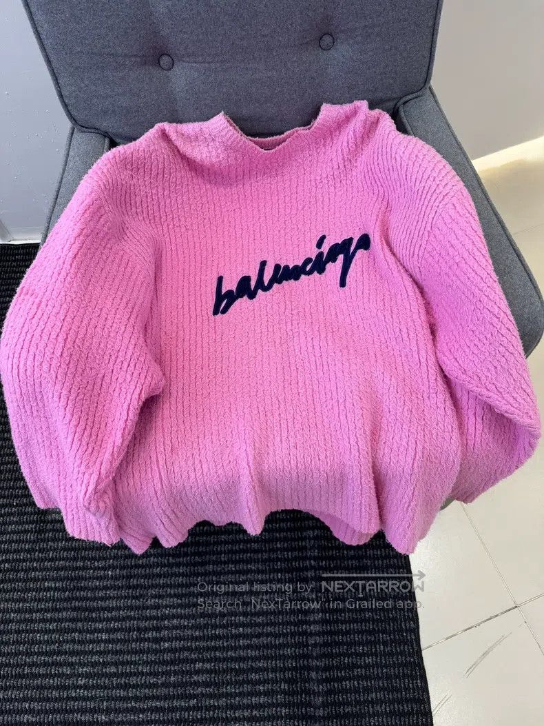 Balenciaga Balenciaga Pink Sweater Size US S / EU 44-46 / 1 - 1 Thumbnail