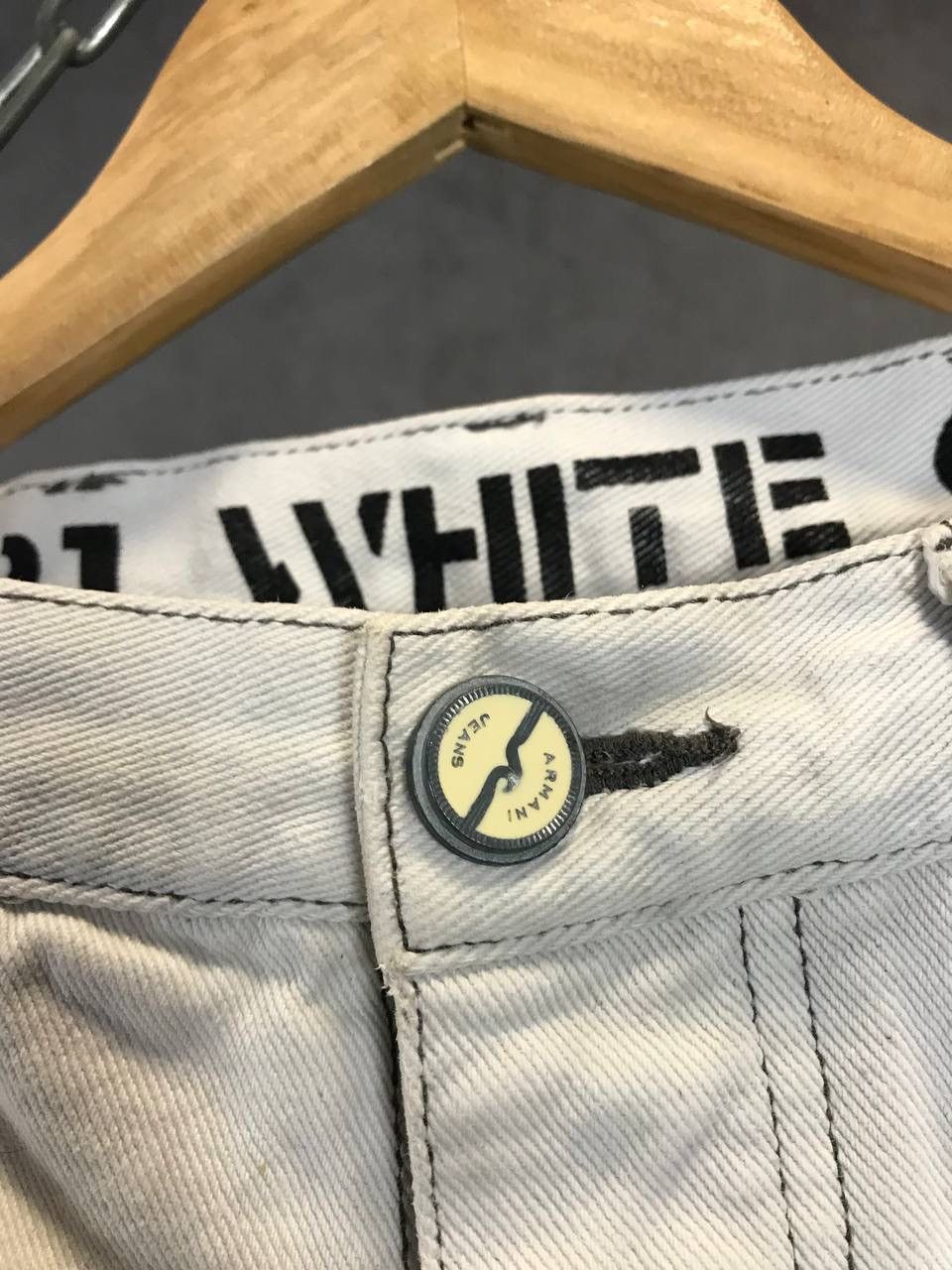 Armani × Designer × Vintage Armani Jeans designer vintage distressed denim jeans Size US 29 - 6 Thumbnail