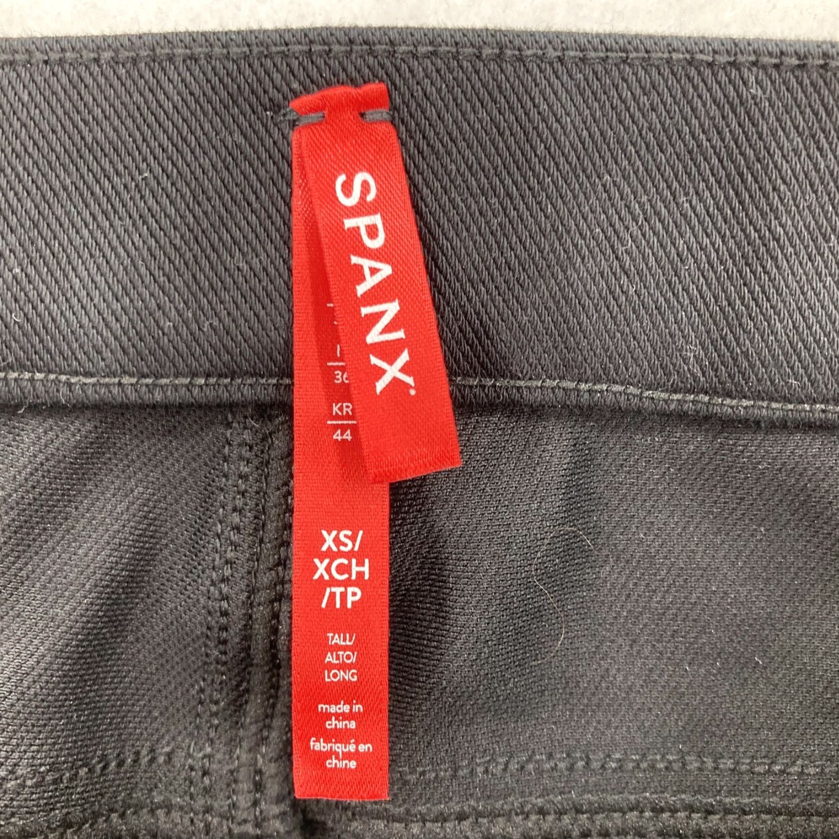 Spanx Spanx Pants Womens XS Tall Black Jean-ish Leggings High Rise Shaping Skinny Pants Size 26" / US 2 / IT 38 - 4 Thumbnail